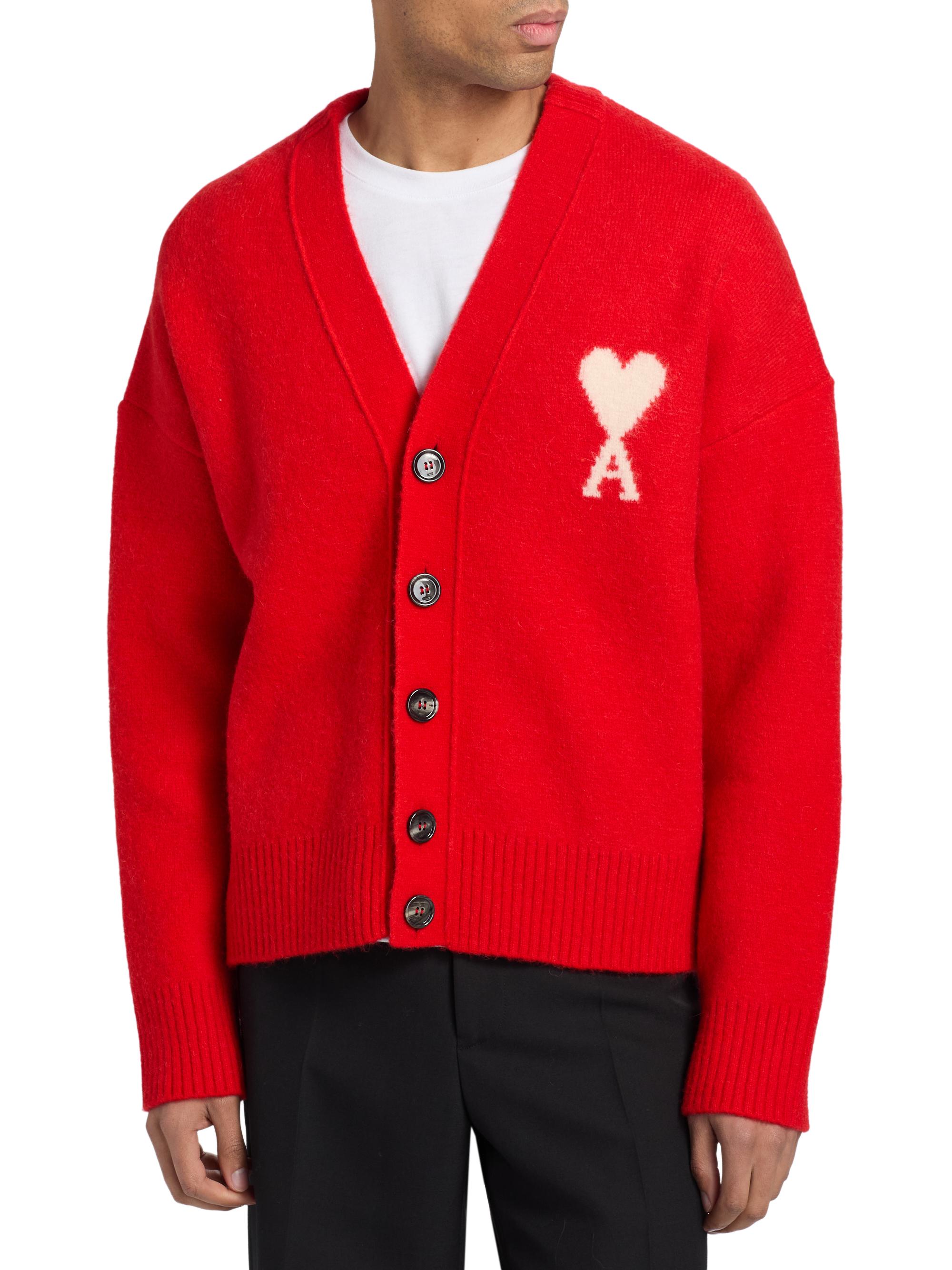 AMI Paris Ami de Coeur Cardigan | Saks Fifth Avenue