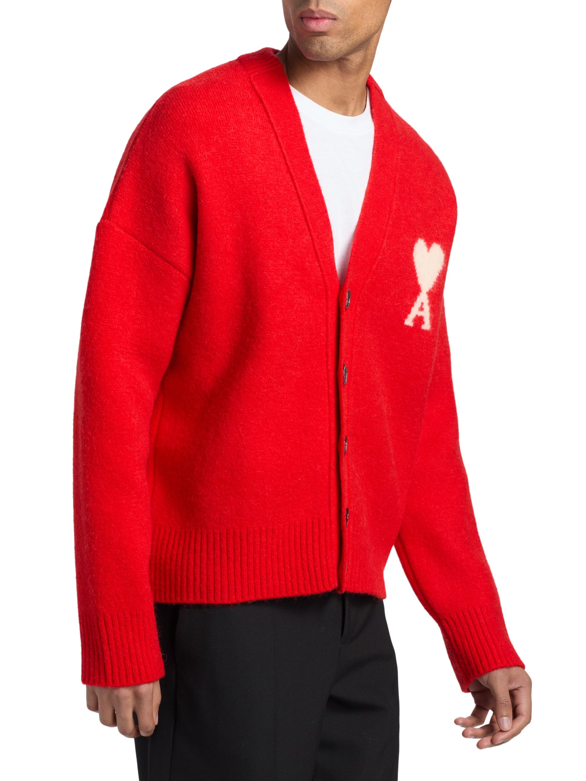 AMI Paris Ami de Coeur Cardigan | Saks Fifth Avenue