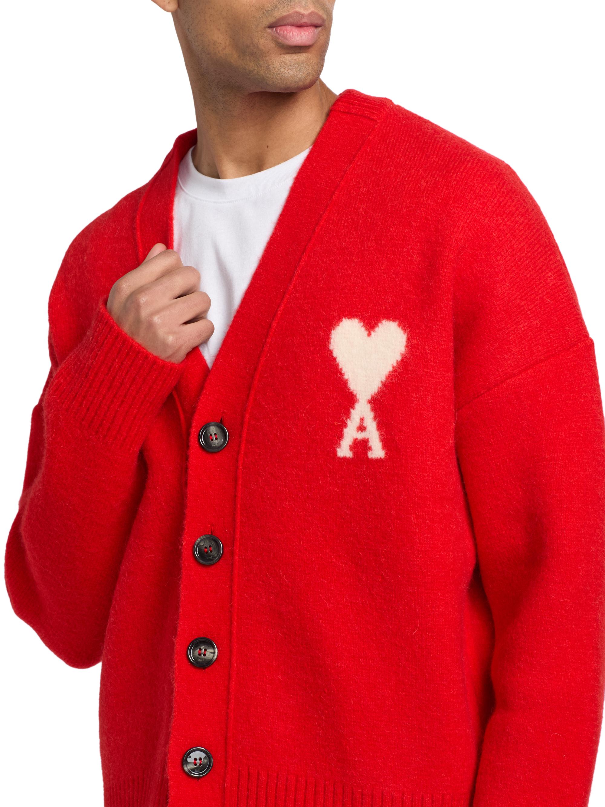 AMI Paris Ami de Coeur Cardigan | Saks Fifth Avenue