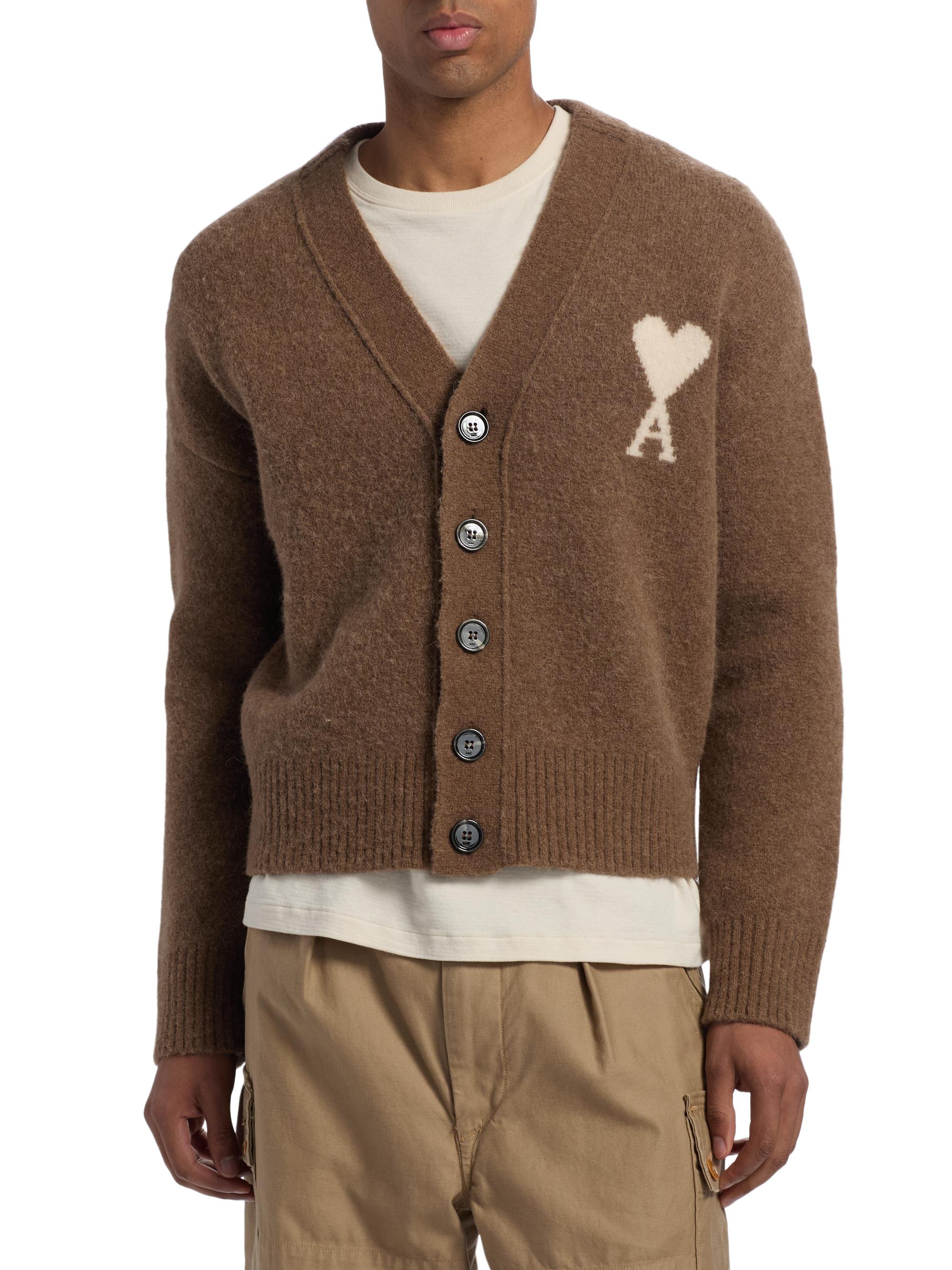 AMI Paris Ami de Coeur Cardigan | Saks Fifth Avenue