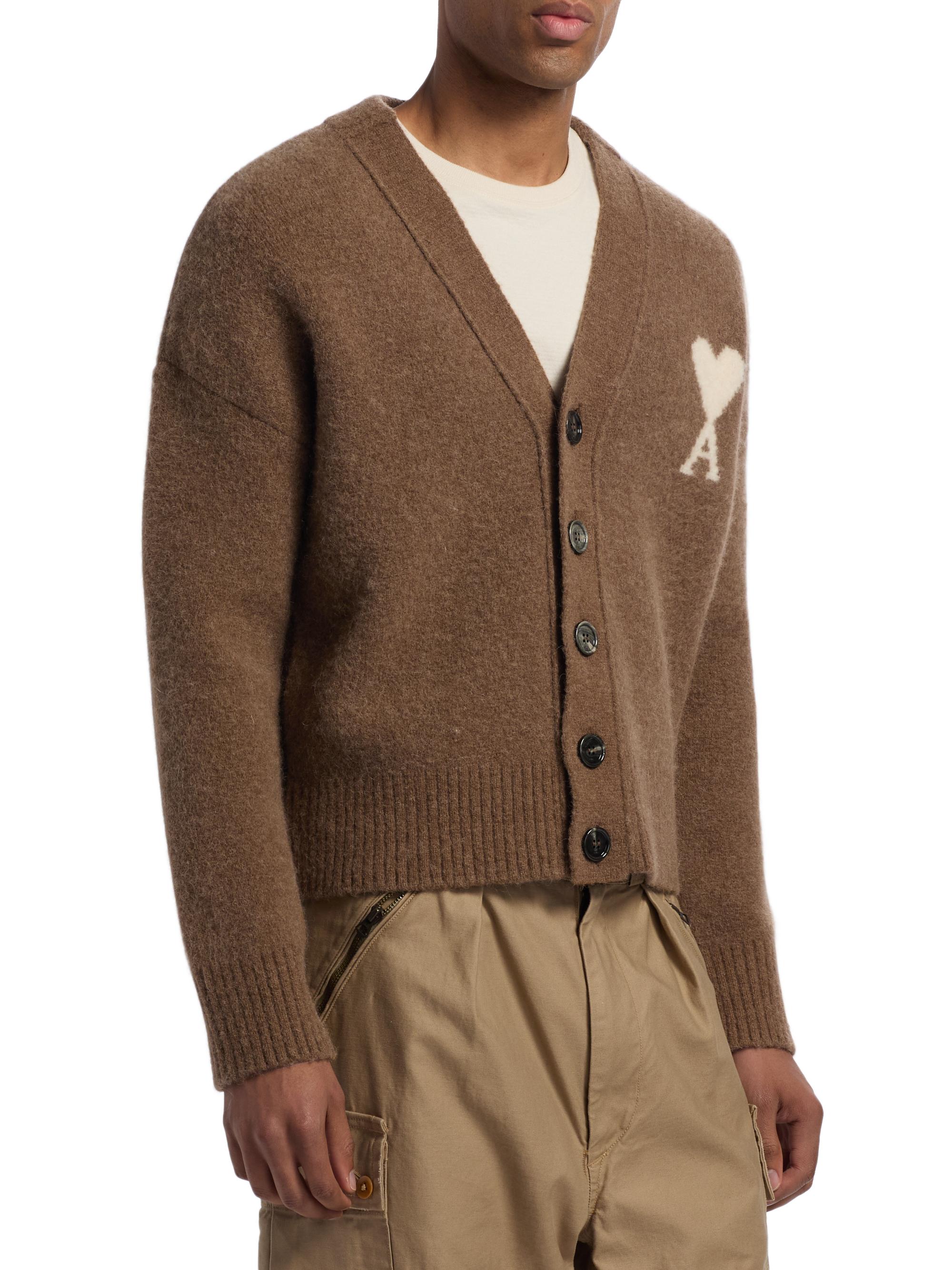 ami カーディガン AMI Paris Ami de Coeur Cardigan | Saks Fifth Avenue