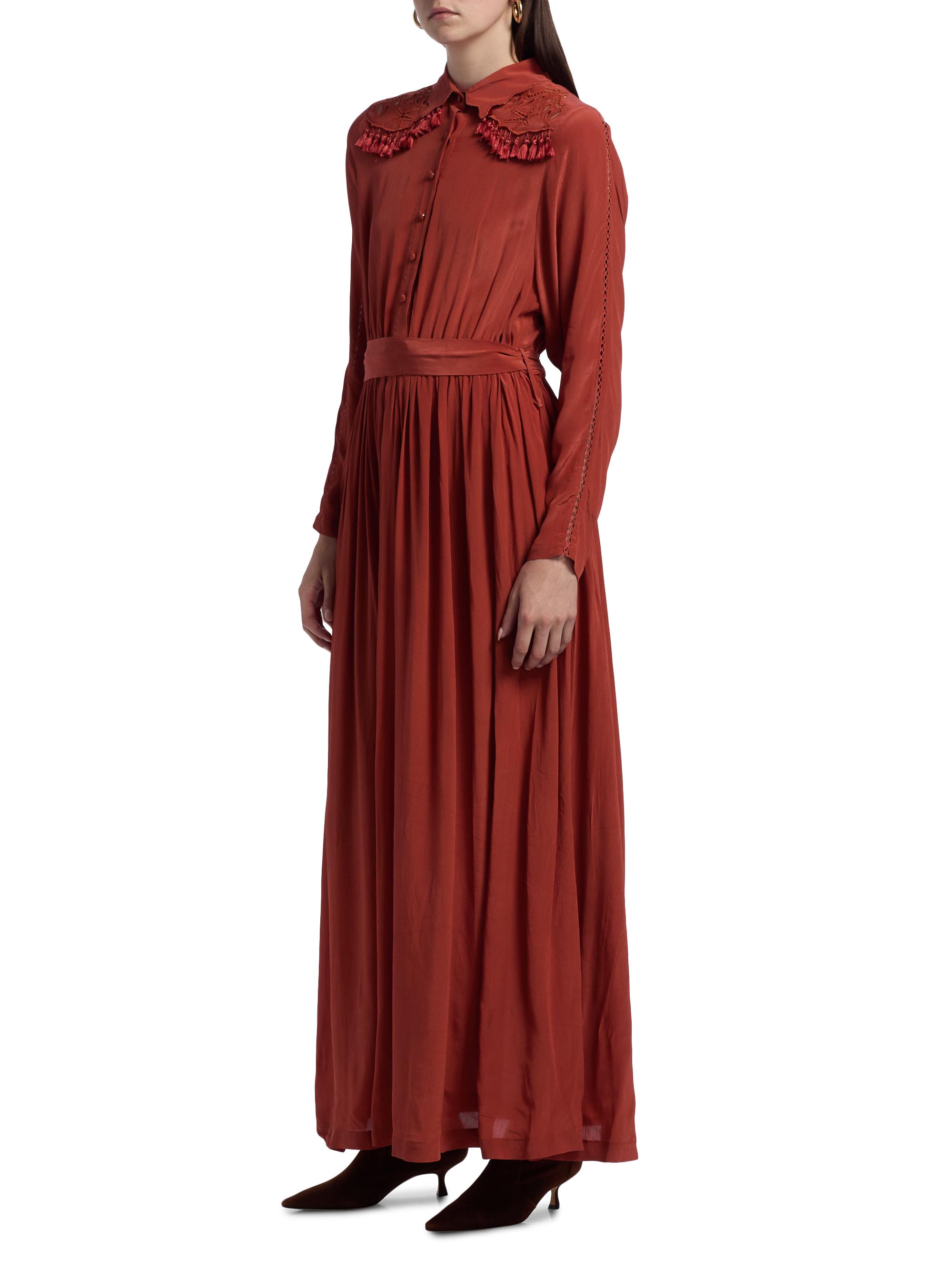 Carolina K Cumbre Embroidred Maxi Dress | Saks Fifth Avenue