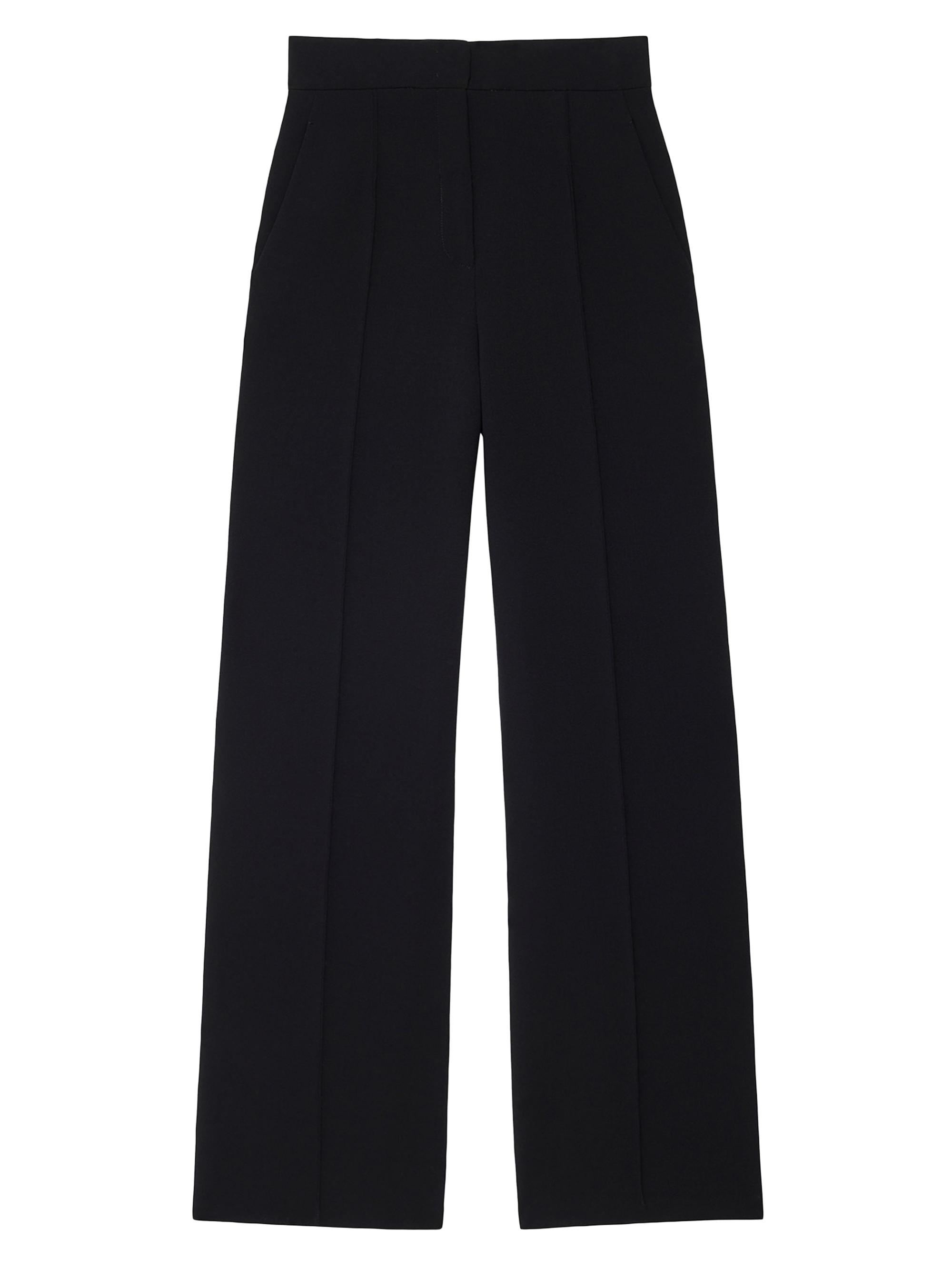 Another Tomorrow Women's Doppio Wide Leg Pants - Black