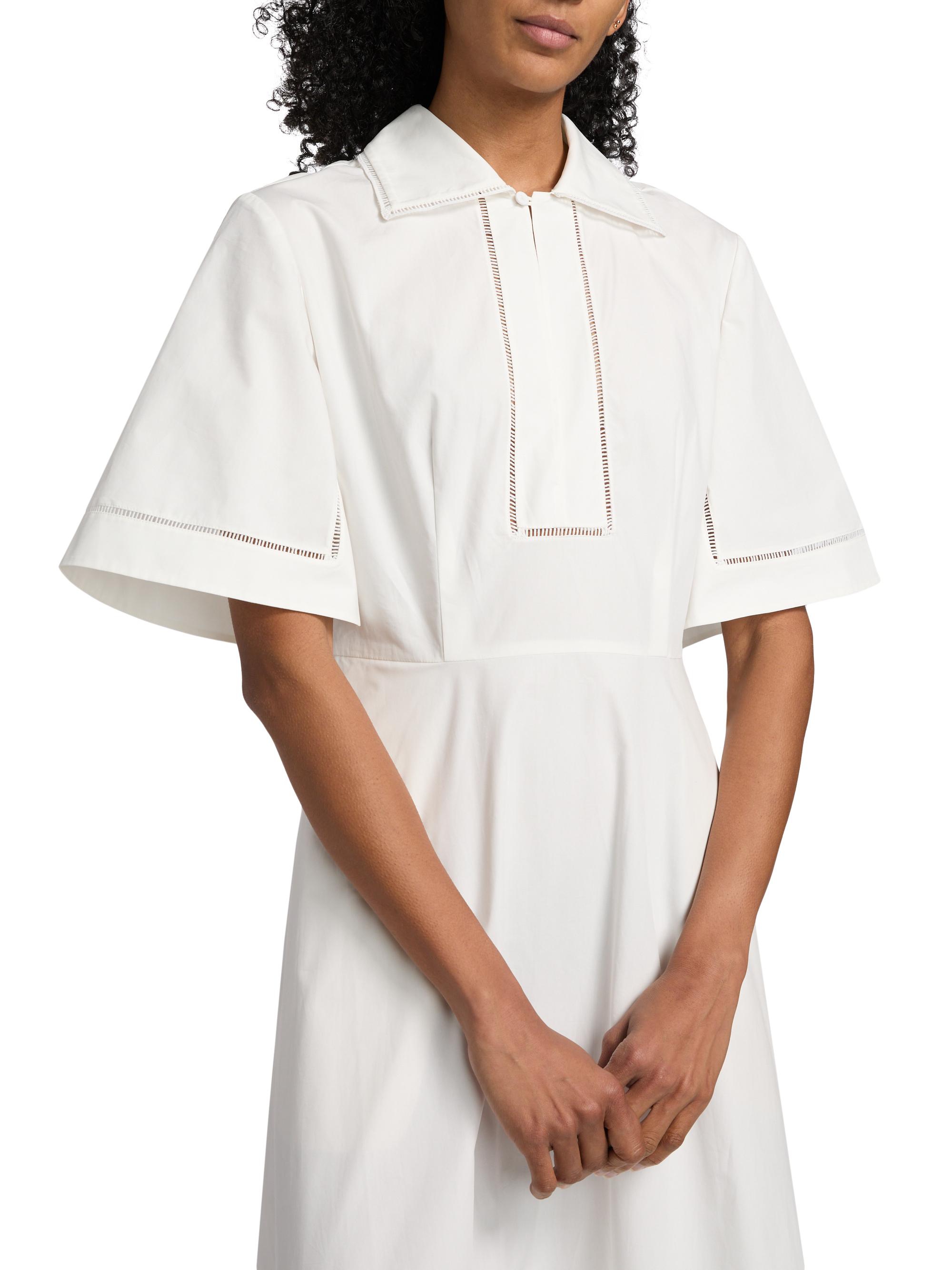 Rhe Ladder Embroidered Poplin Dress | Saks Fifth Avenue