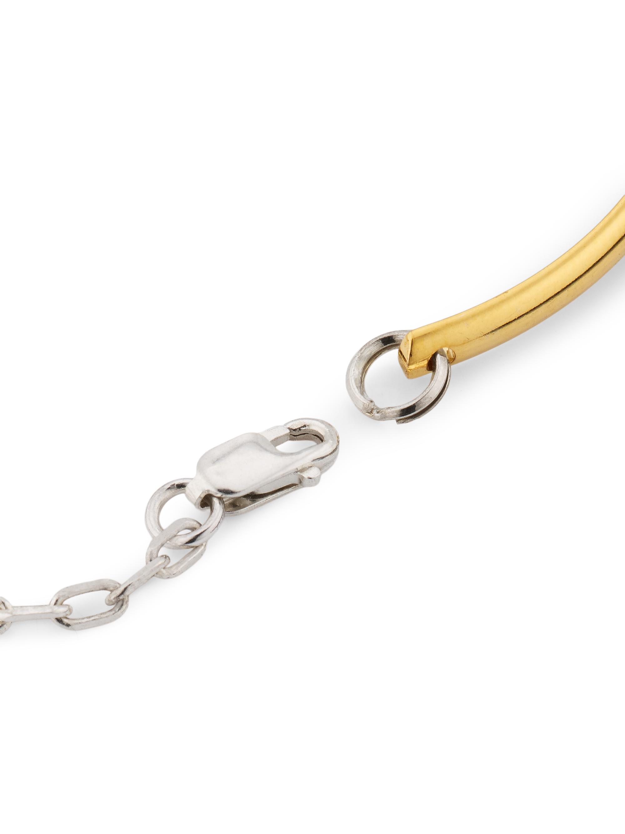 Two-Tone Bar Chain Bracelet