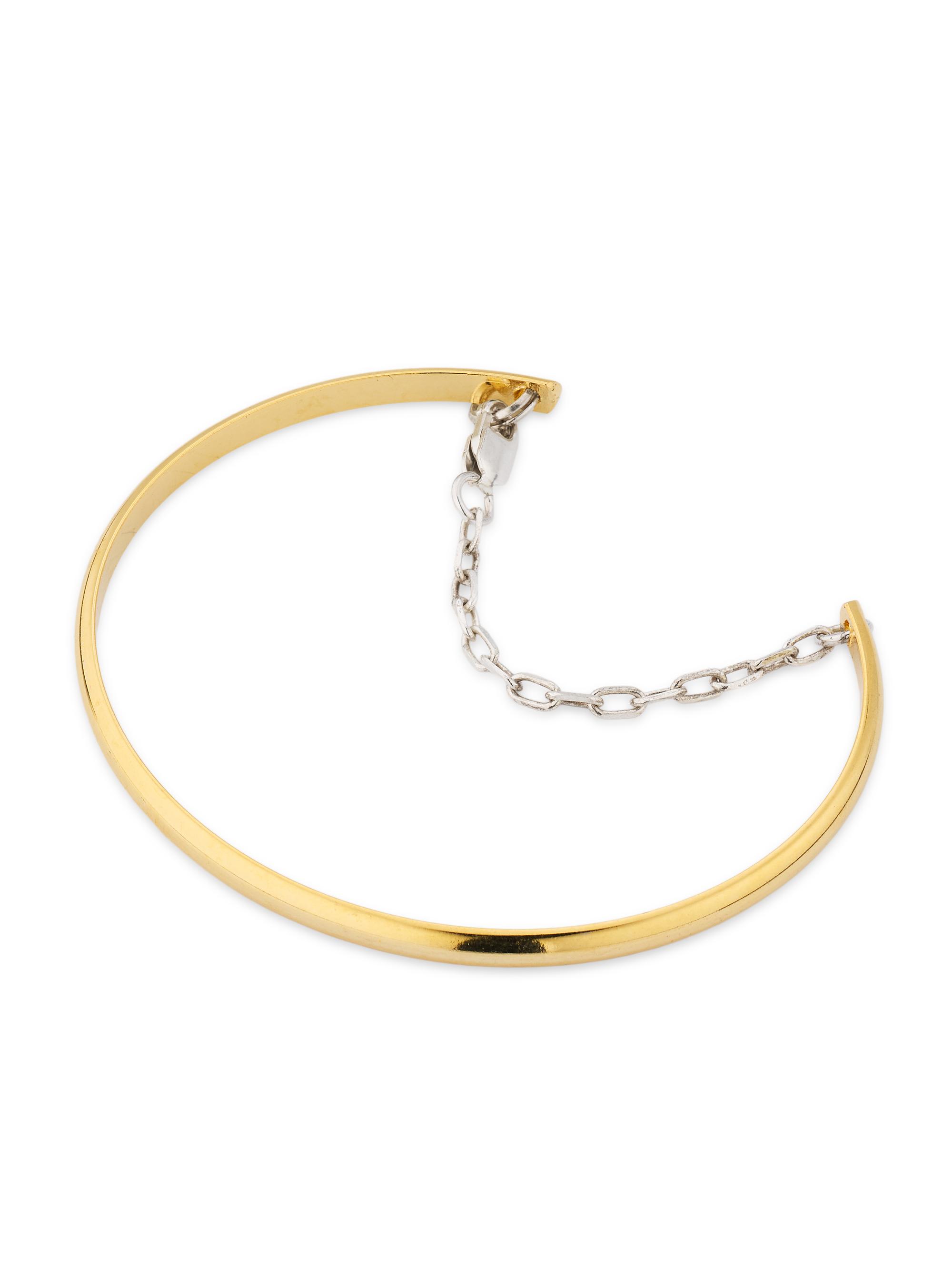 Two-Tone Bar Chain Bracelet