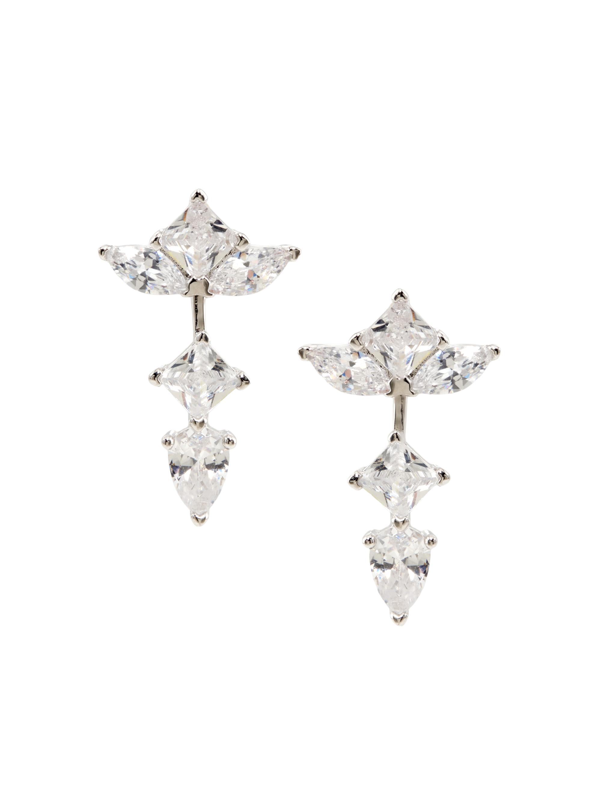 Shashi Women's Sterling Silver & Cubic Zirconia Ear Jackets - Silver