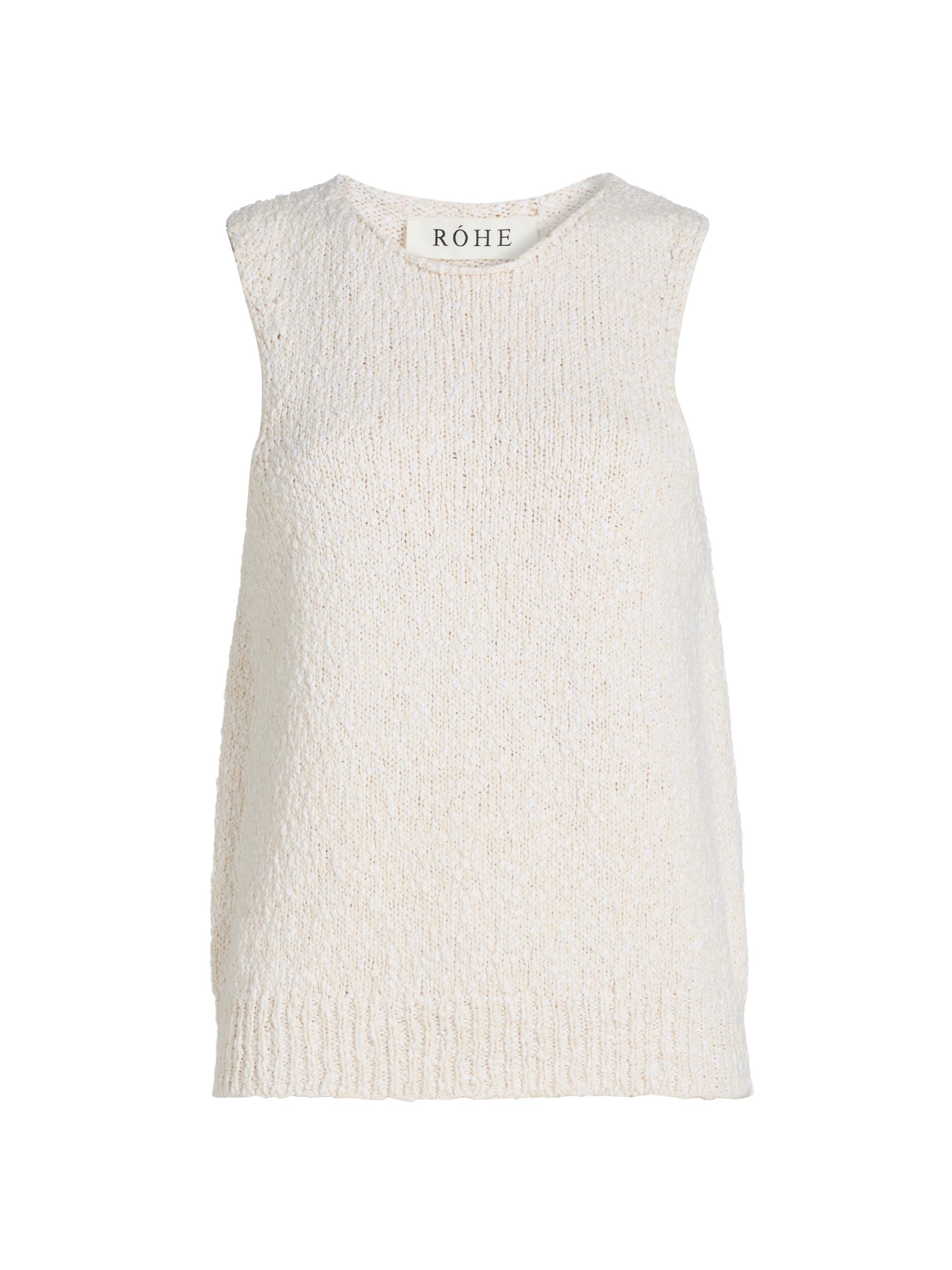Róhe Women's Knitted Halter Top - Off White