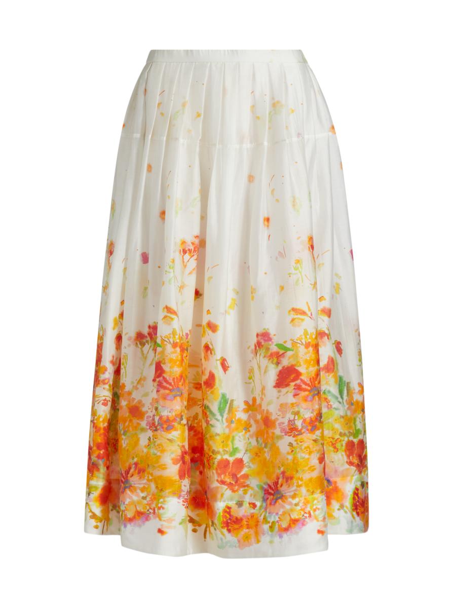 Derek Lam 10 Crosby Alexia Floral Organza Midi-Skirt | Saks Fifth