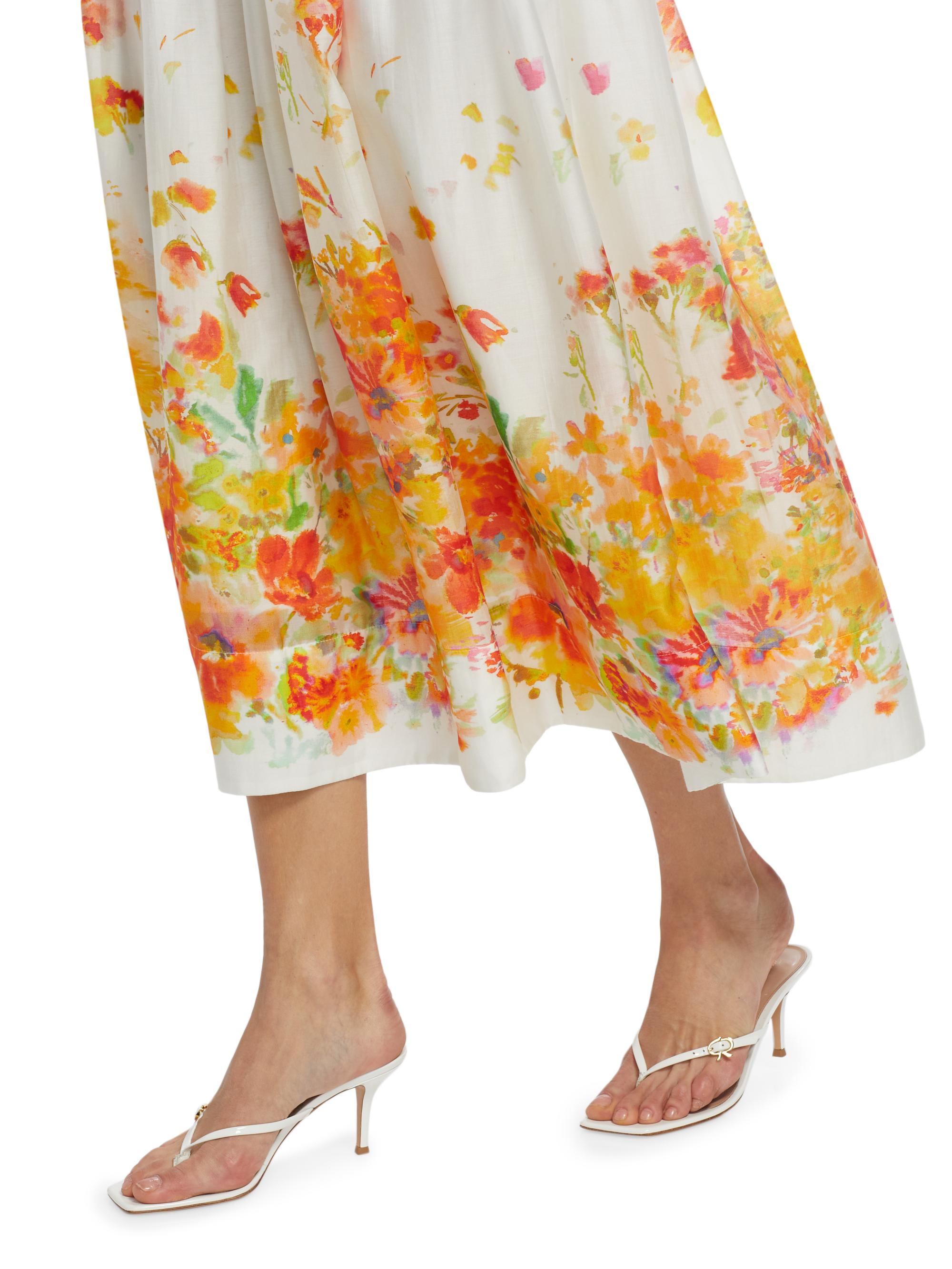 Derek Lam 10 Crosby Alexia Floral Organza Midi-Skirt | Saks Fifth
