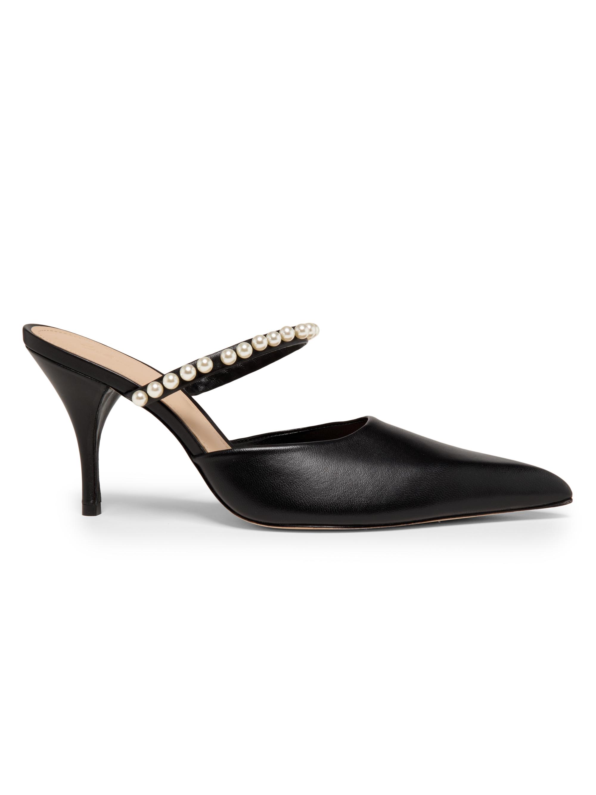 22élevé Women's 85MM Embellished Leather Mules - Black