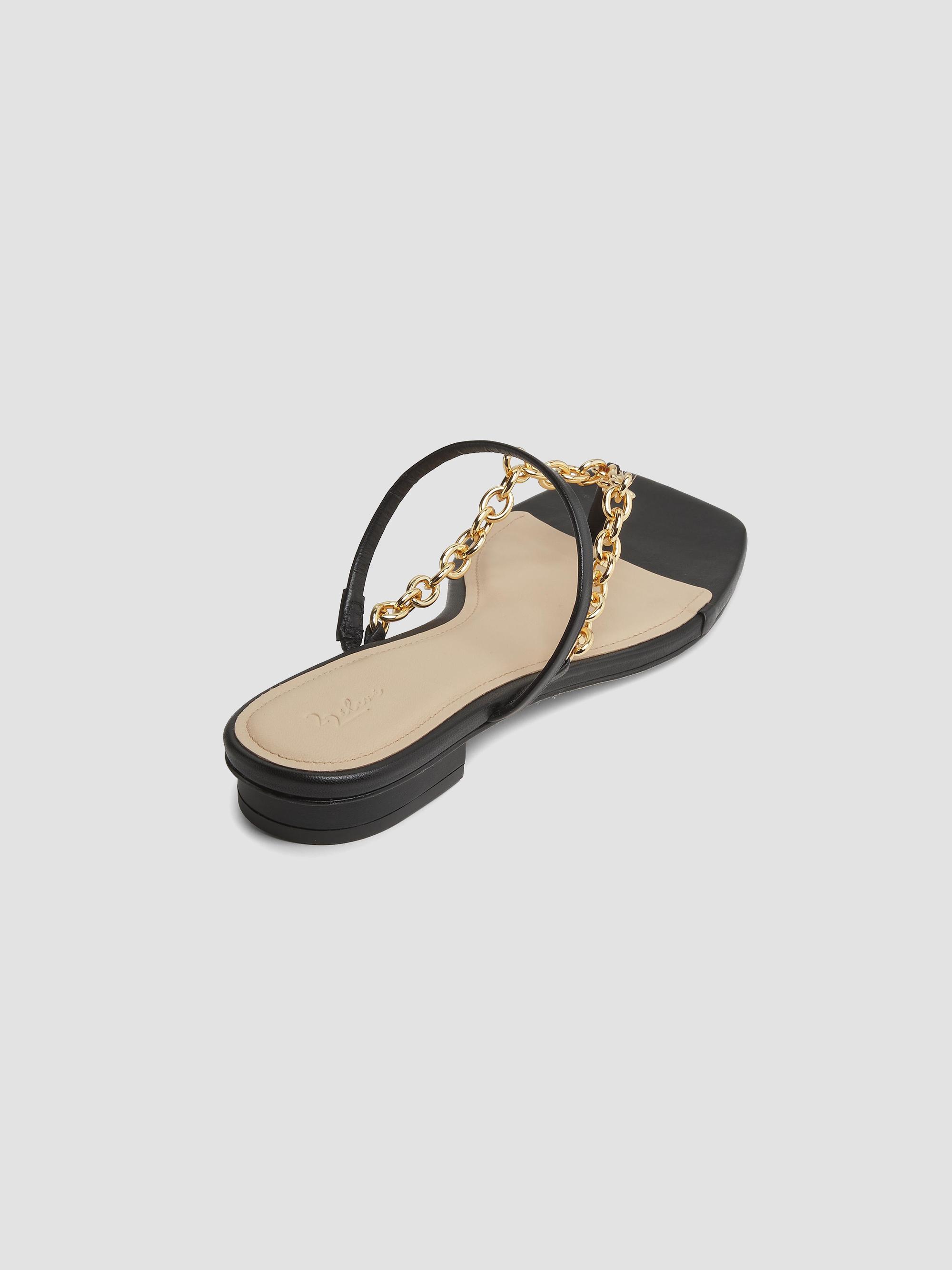22élevé Chain-Detailed Leather Sandals | Saks Fifth Avenue