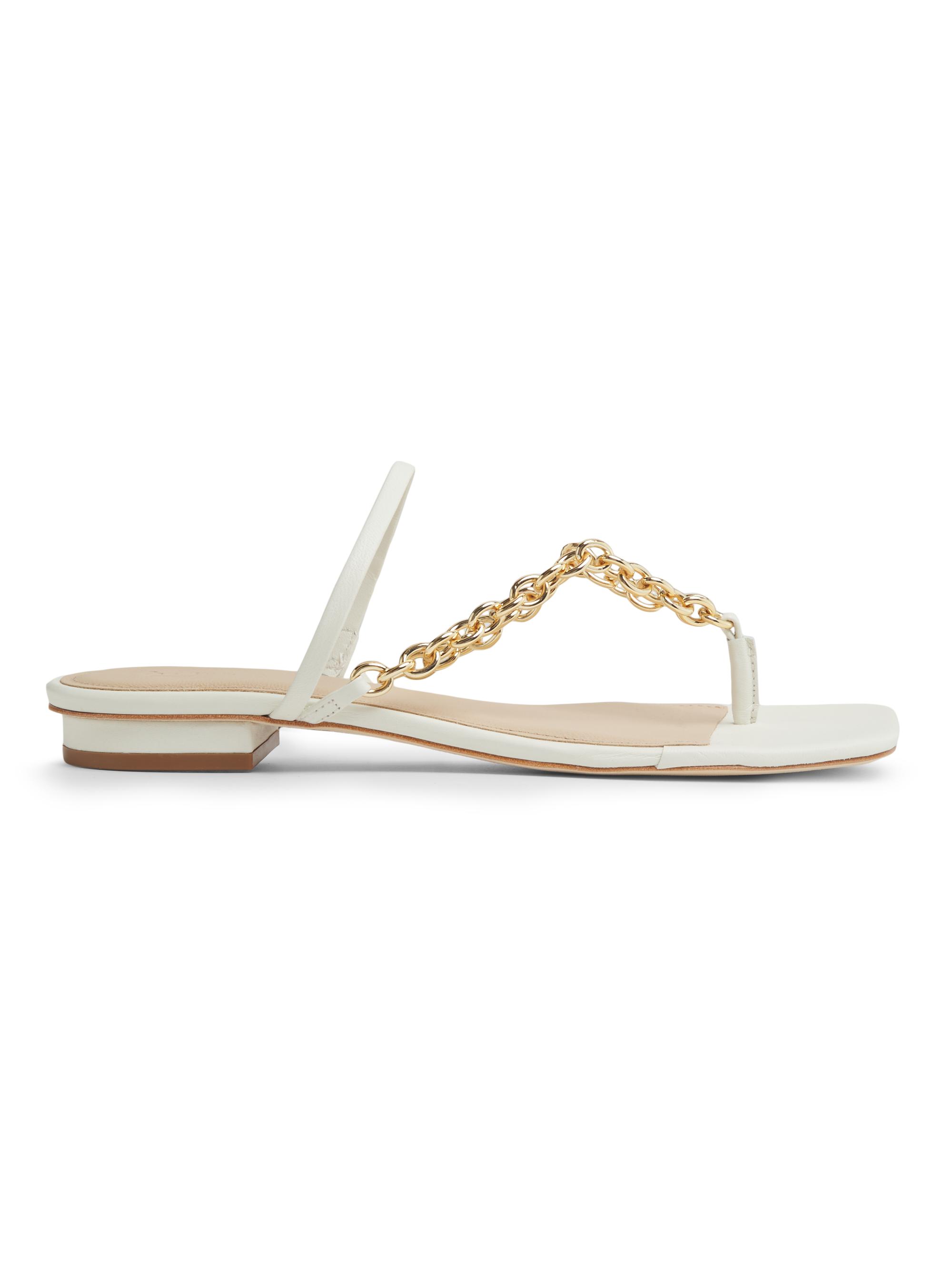 22élevé Women's Chain-Detailed Leather Sandals -