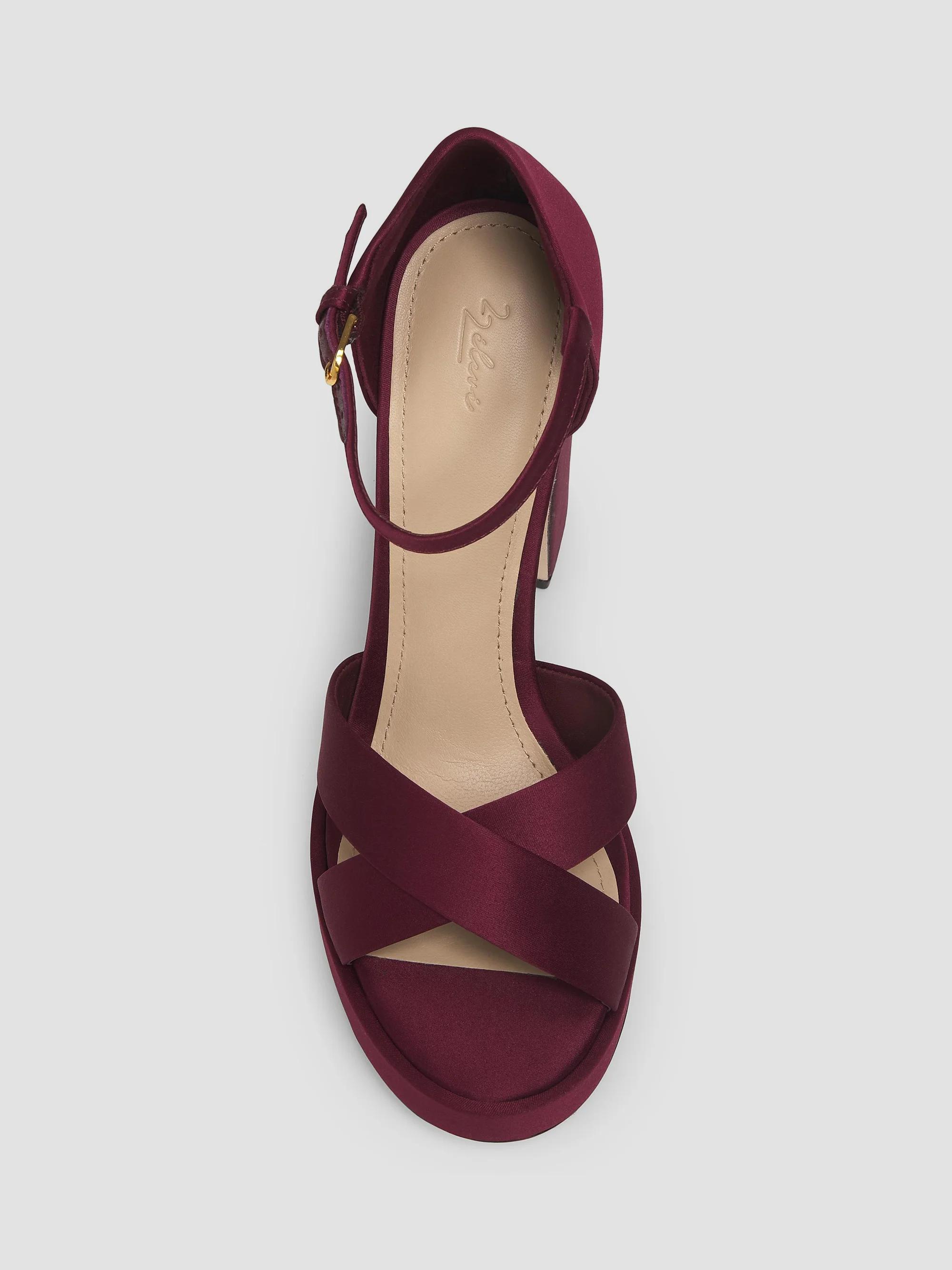 22élevé 115MM Satin Platform Sandals | Saks Fifth Avenue