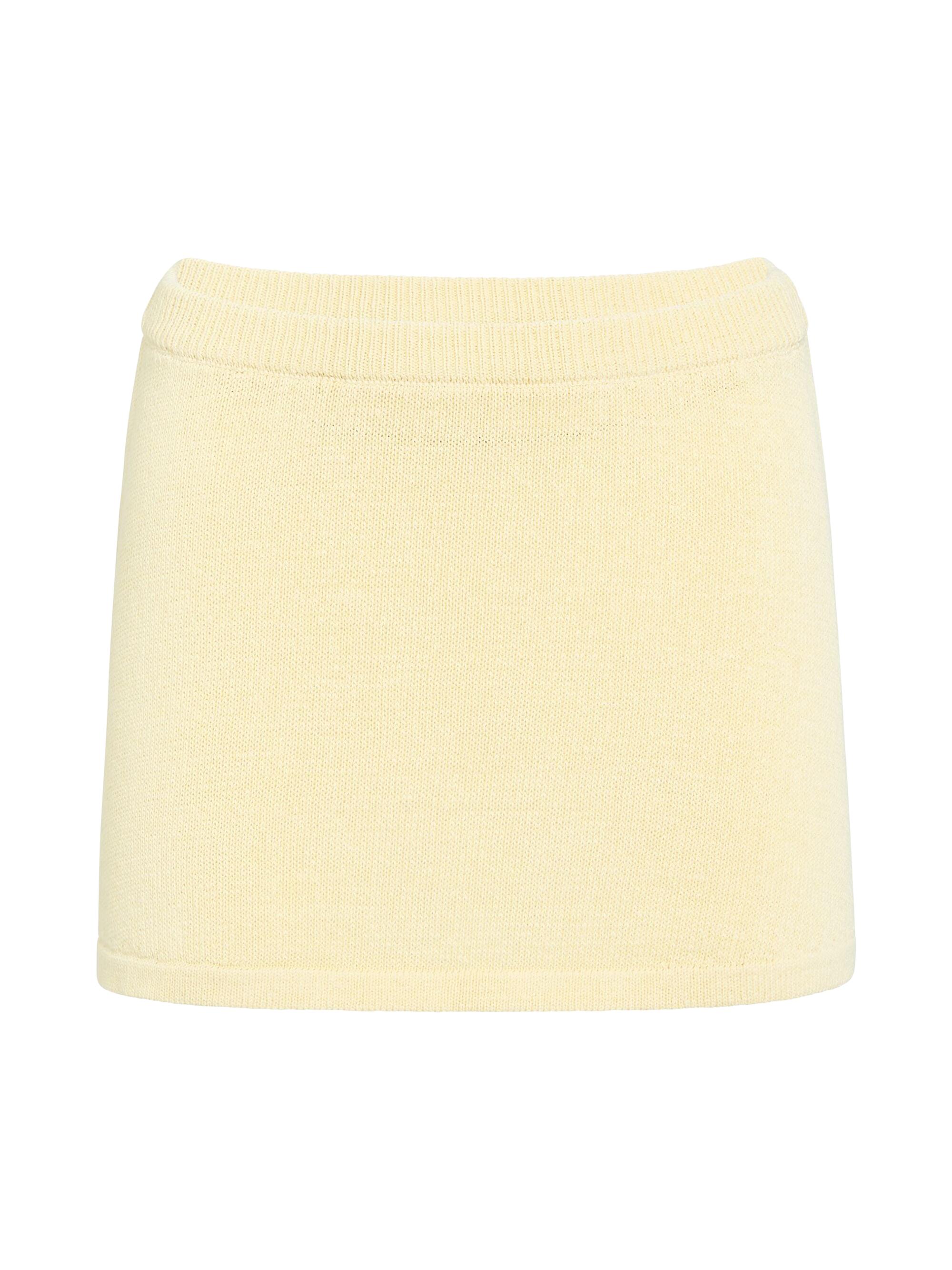 Ser.o.ya Women's Cassie Mini Skirt - Pastel Yellow