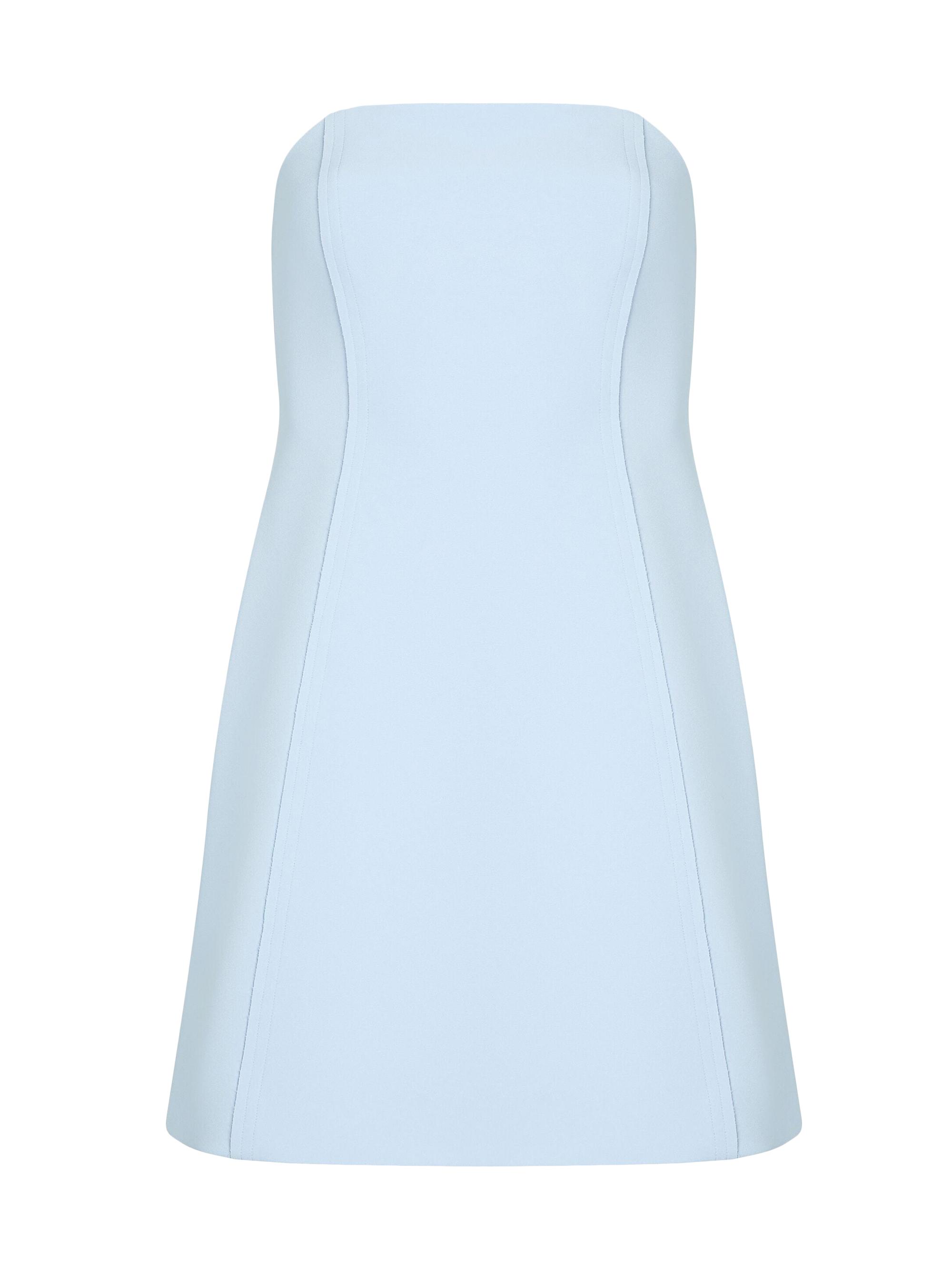 Ser.o.ya Women's Poppi Crepe Strapless Mini Dress - Ice Blue
