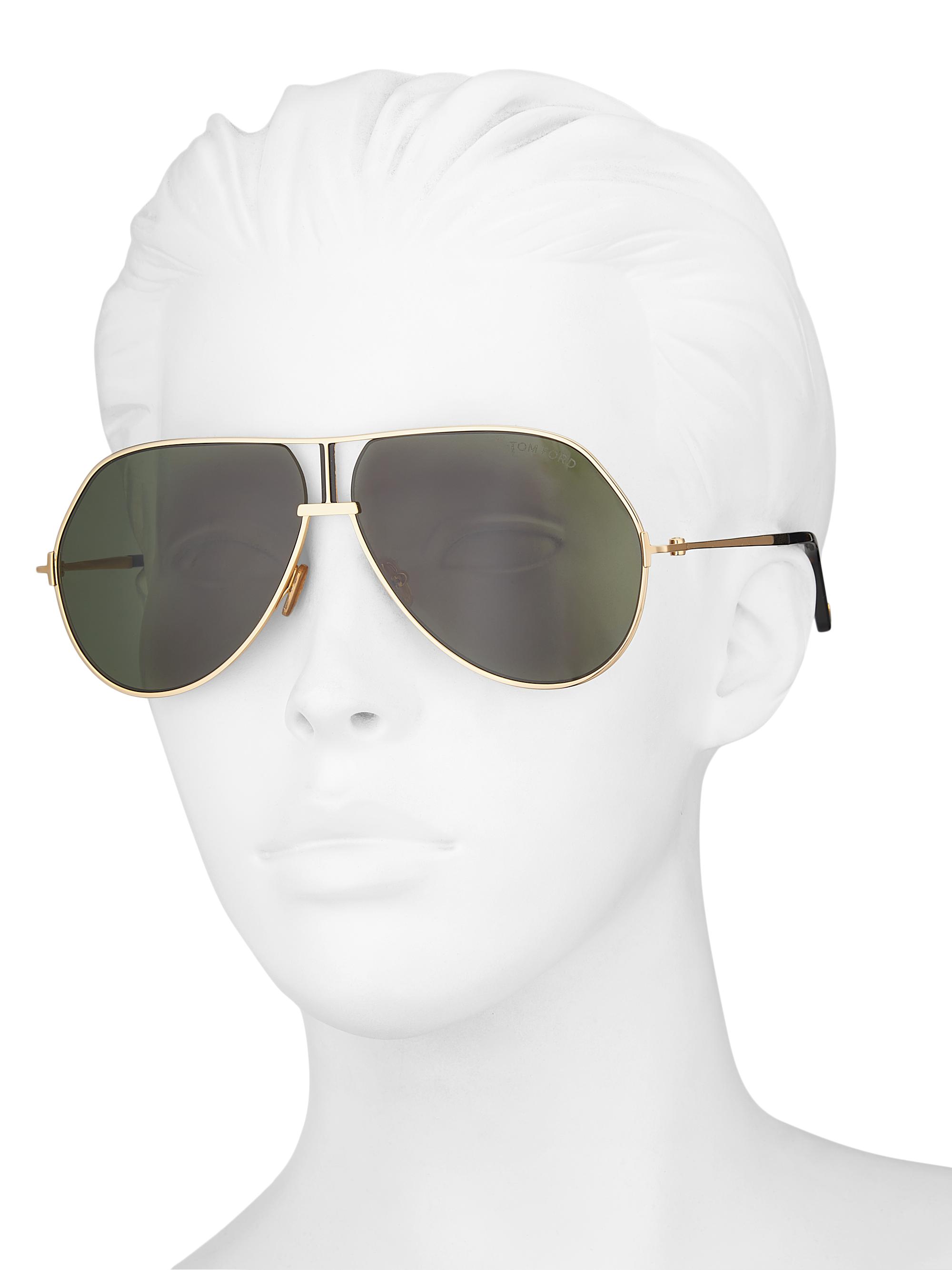 TOM FORD Rickie 63MM Navigator Sunglasses | Saks Fifth Avenue