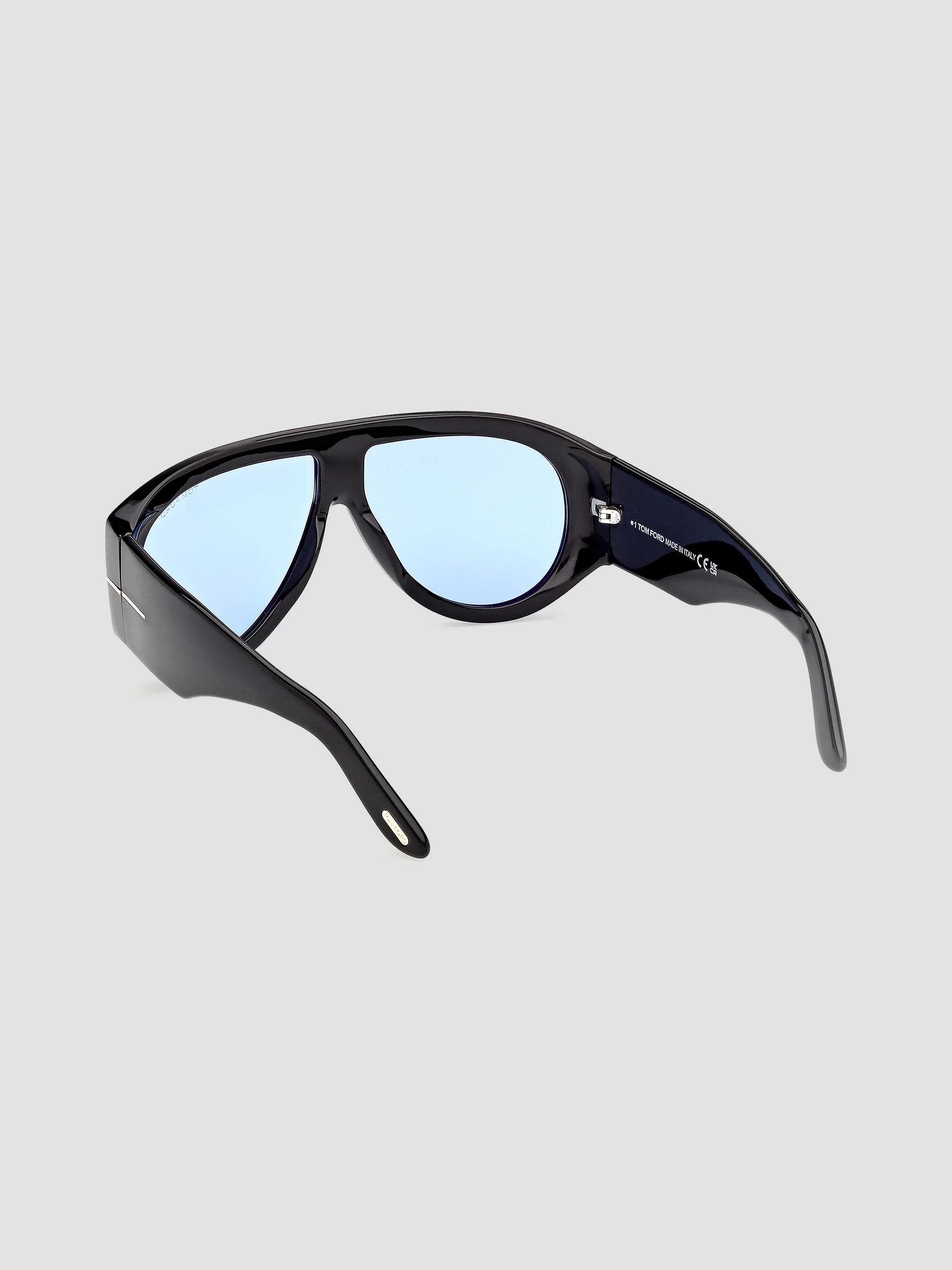 Aviator Pilot Black Sunglasses Unisex Large Oversized Bronson Unbranded TOM FORD Bronson 60MM Pilot Sunglasses | Saks Fifth Avenue main image 4