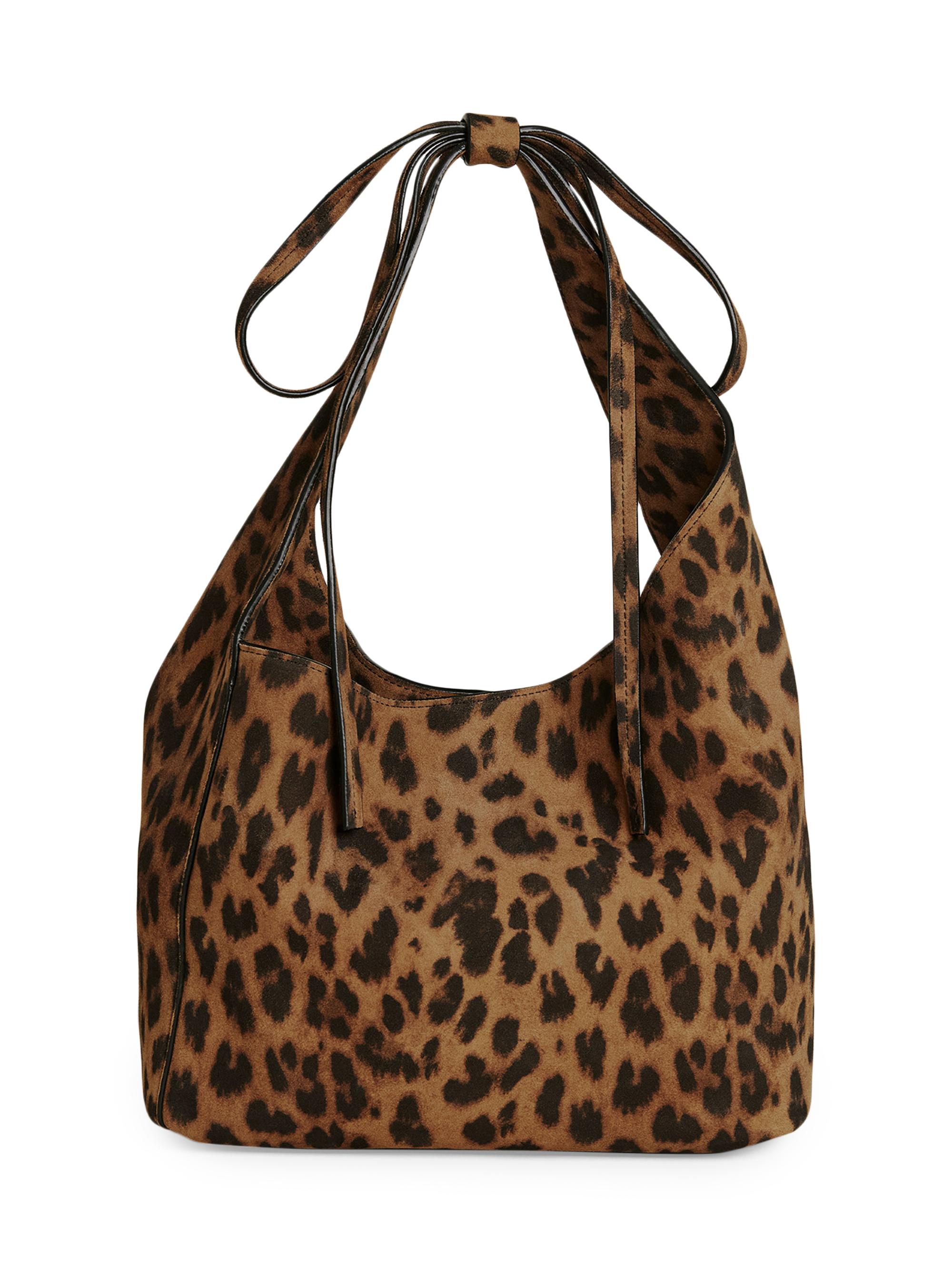 Reformation Women's  Vittoria Leather Tote - Leopard Suede