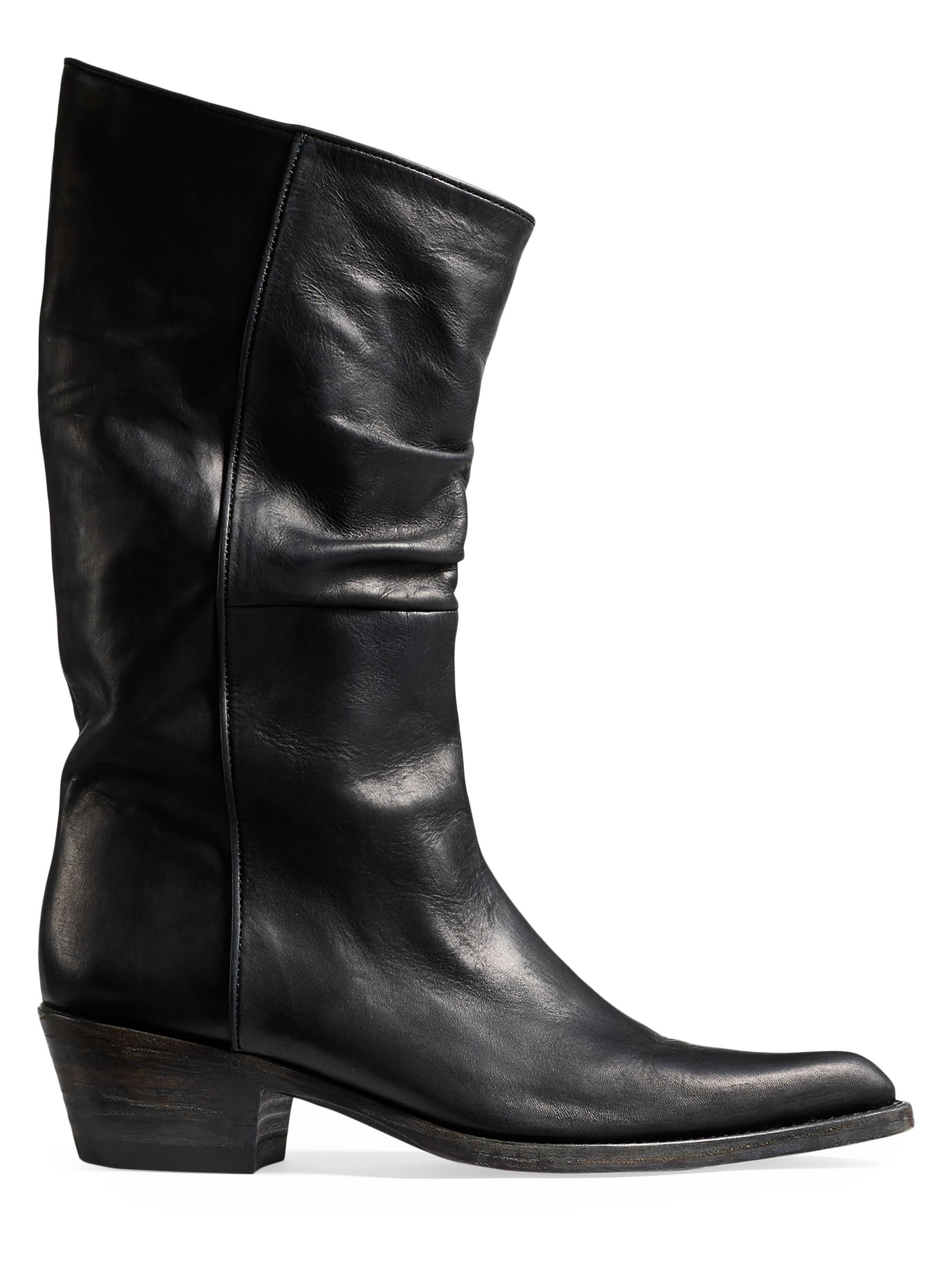 Khaite Women's Clive Leather Boots - Black