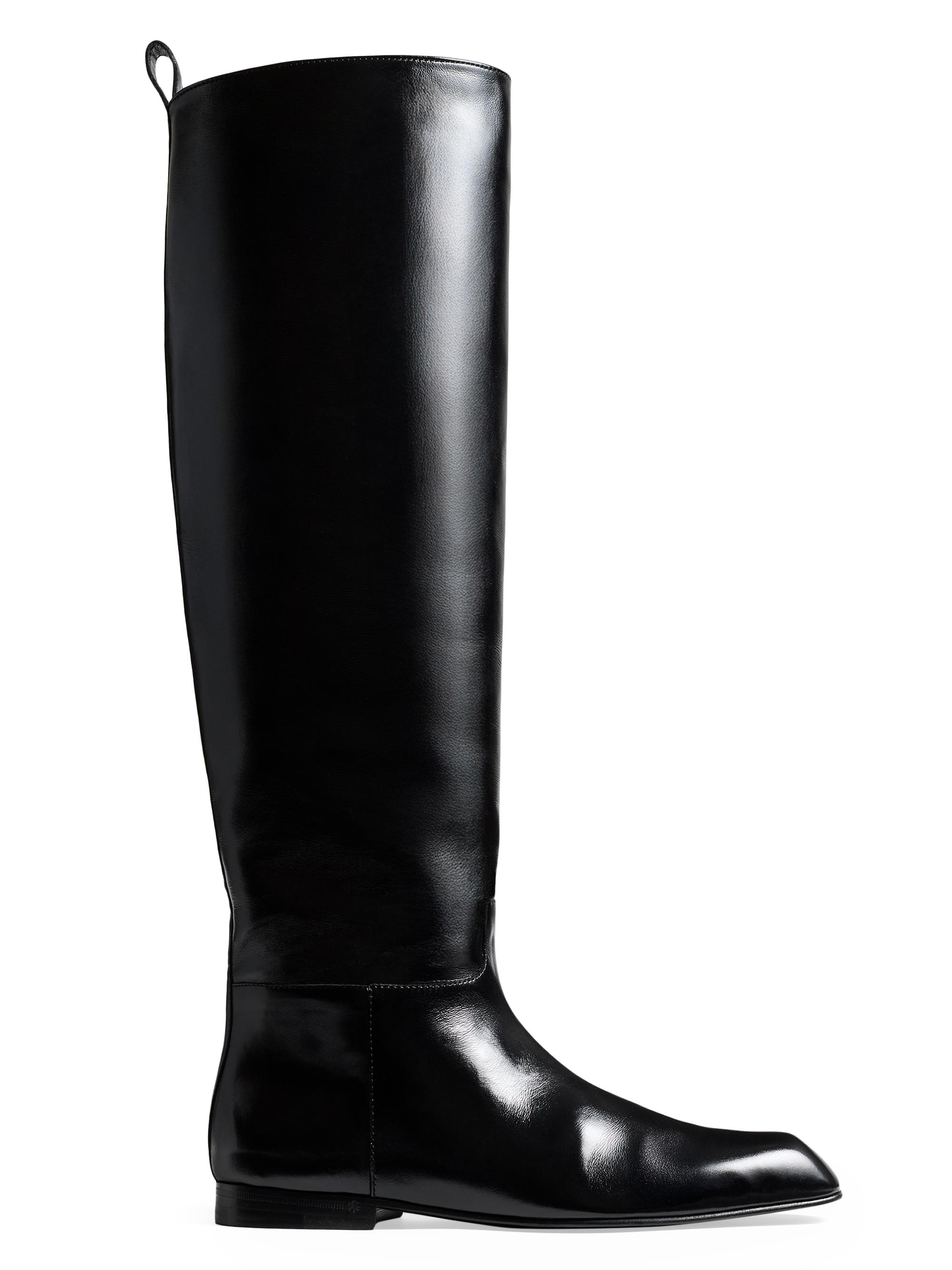 Khaite Women's Colt Knee-High Leather Boots - Black