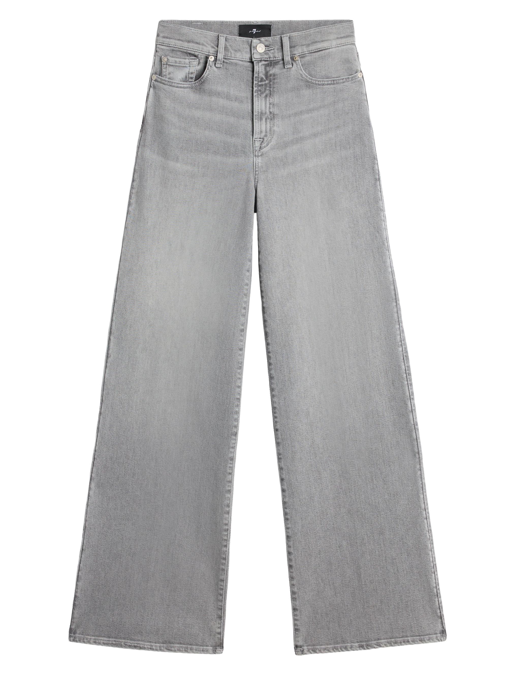 7 For All Mankind Pleated Denim Wide-Leg Jeans | Saks Fifth Avenue