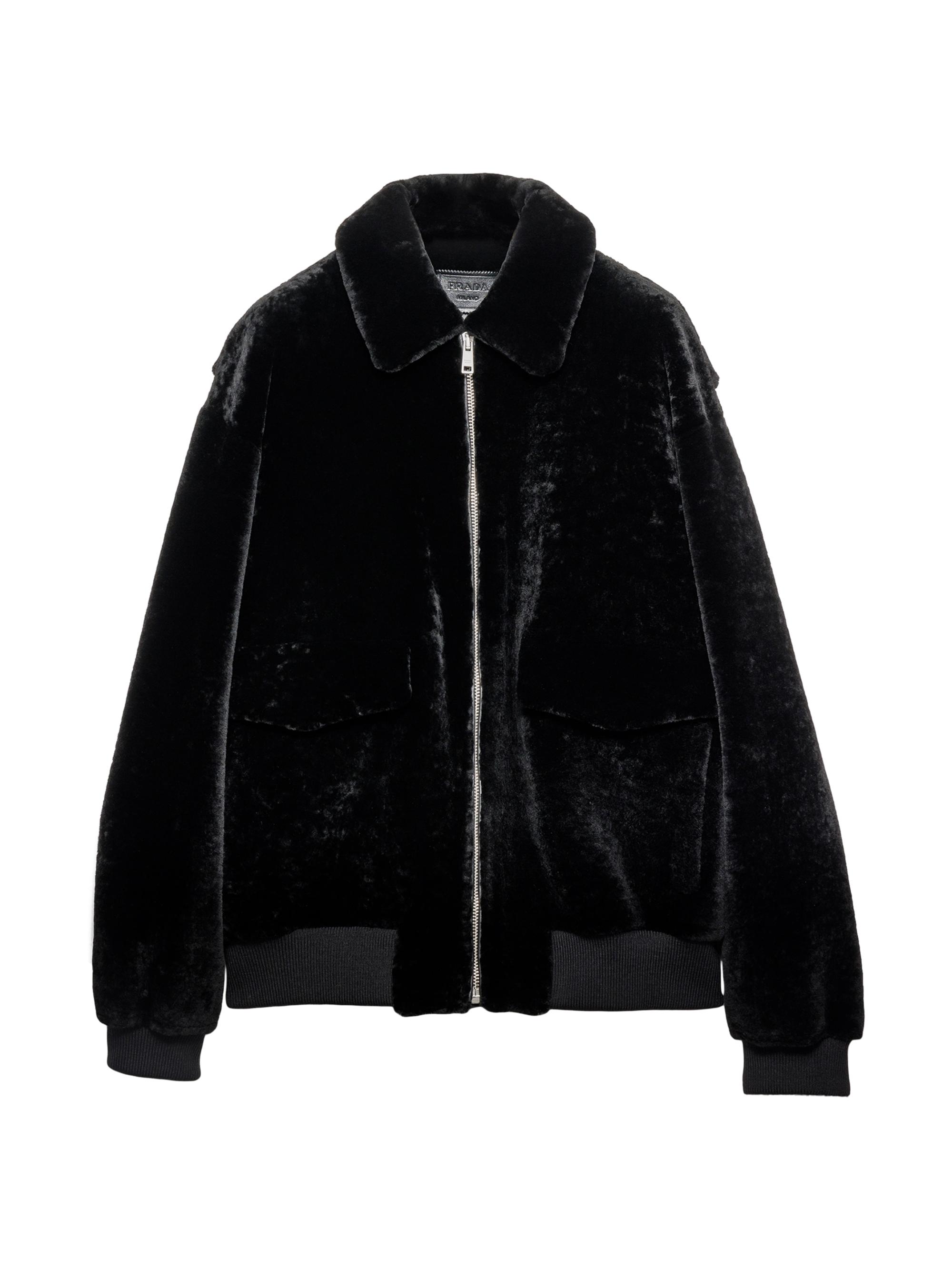 Prada Nappa Leather and Shearling Jacket | Saks Fifth Avenue
