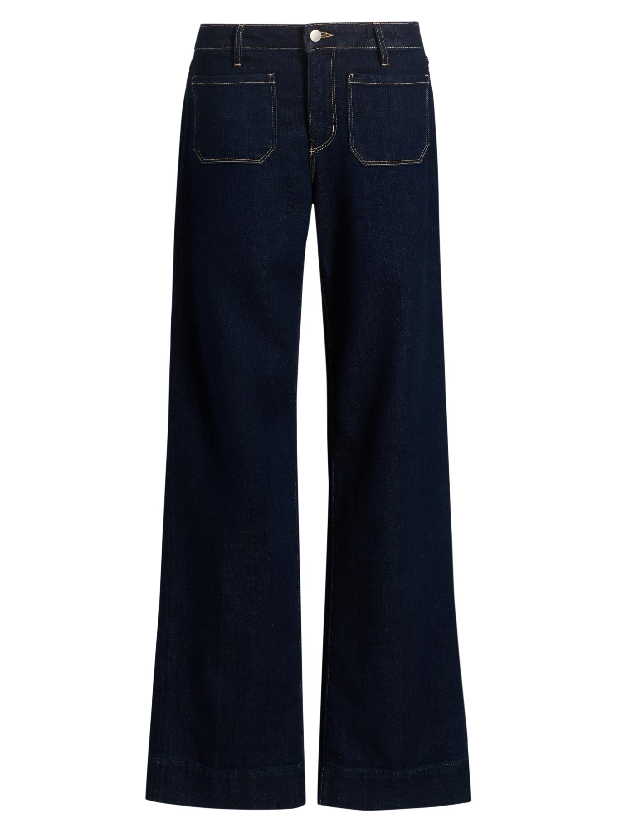 L'AGENCE Women's Nolan Patch Pocket Wide-Leg Jeans - Koval
