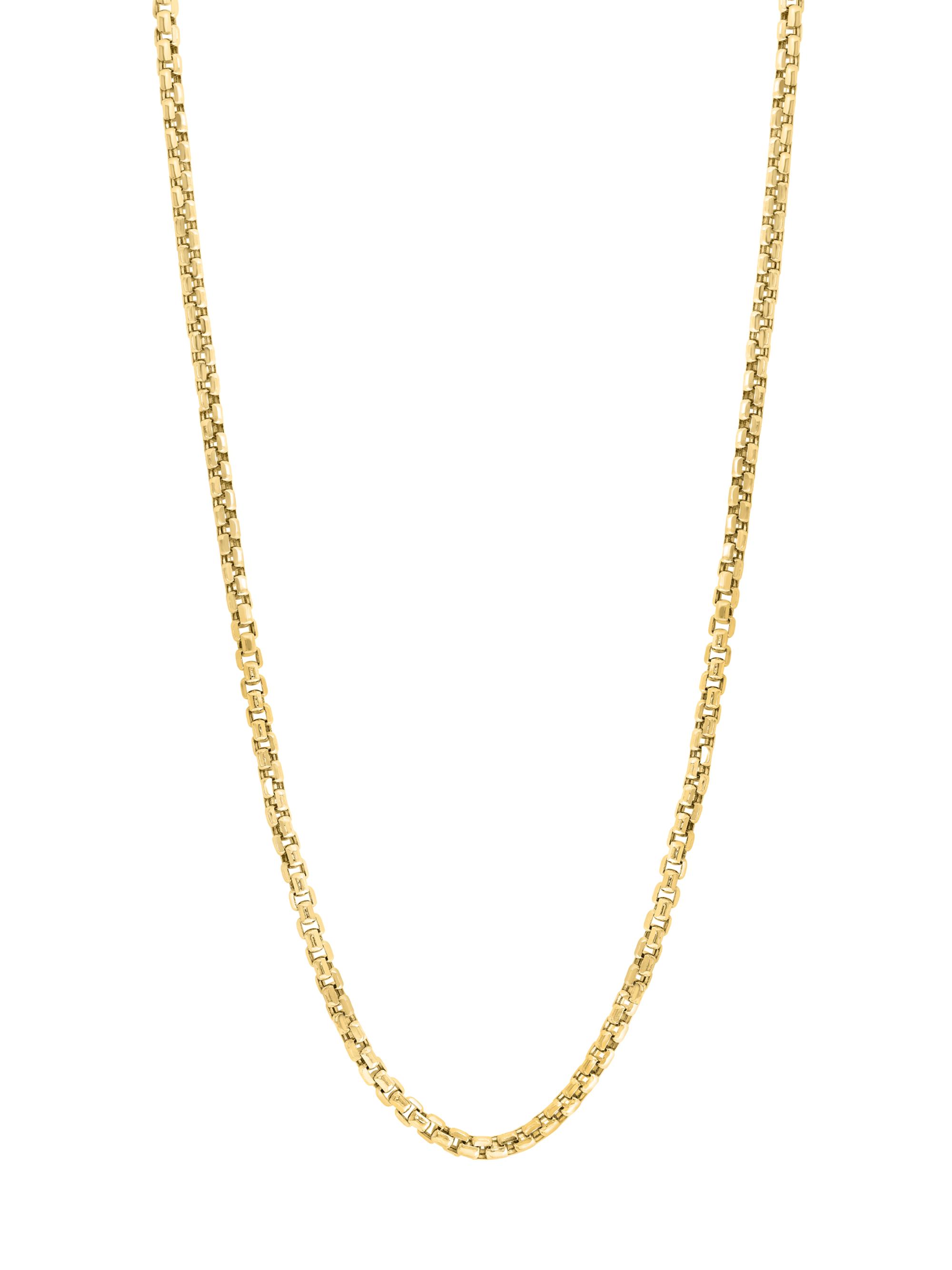 Saks Fifth Avenue Collection Men's 14K Yellow Gold Box-Chain Necklace - Gold