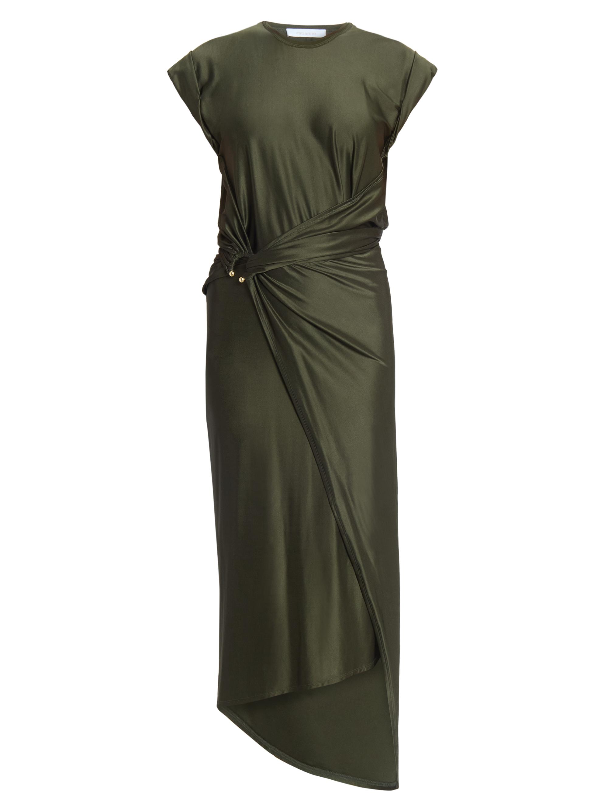 Rabanne Women's Faux-Wrap Maxi Dress - New Khaki