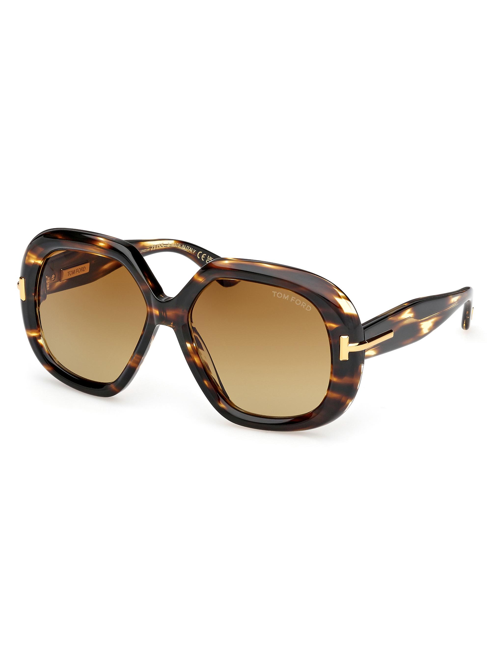TOM FORD Icon 56MM Geometric Sunglasses | Saks Fifth Avenue