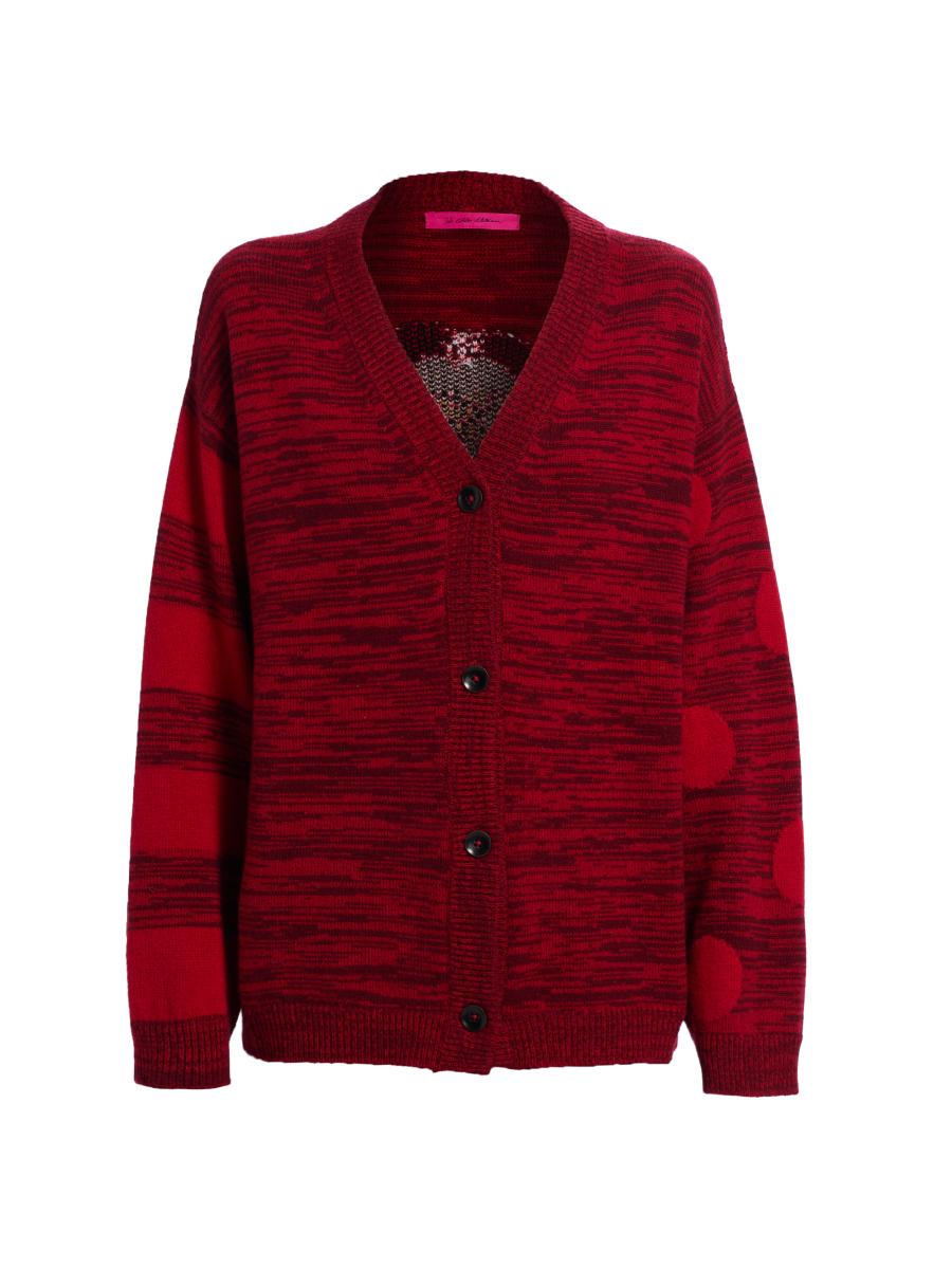 The Elder Statesman Striped Polka Dot Swan Cardigan Saks Fifth Avenue