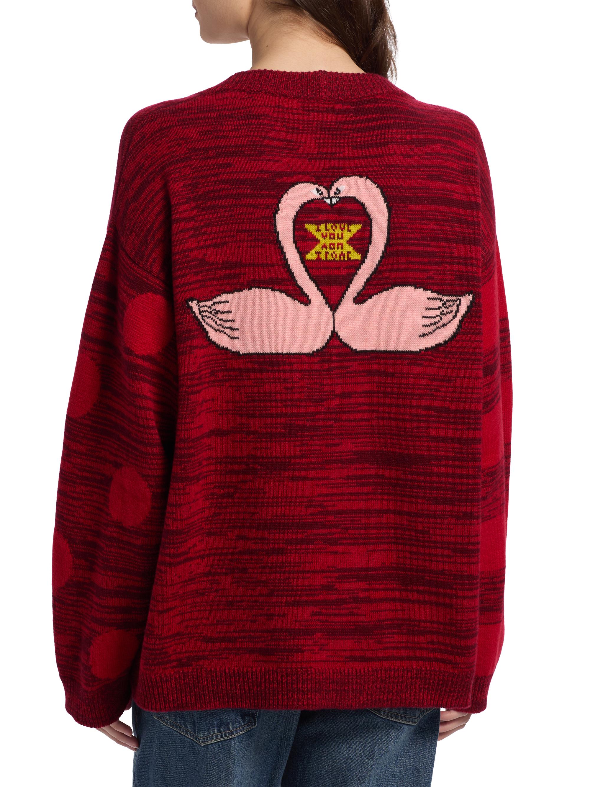 The Elder Statesman Striped Polka Dot Swan Cardigan | Saks Fifth