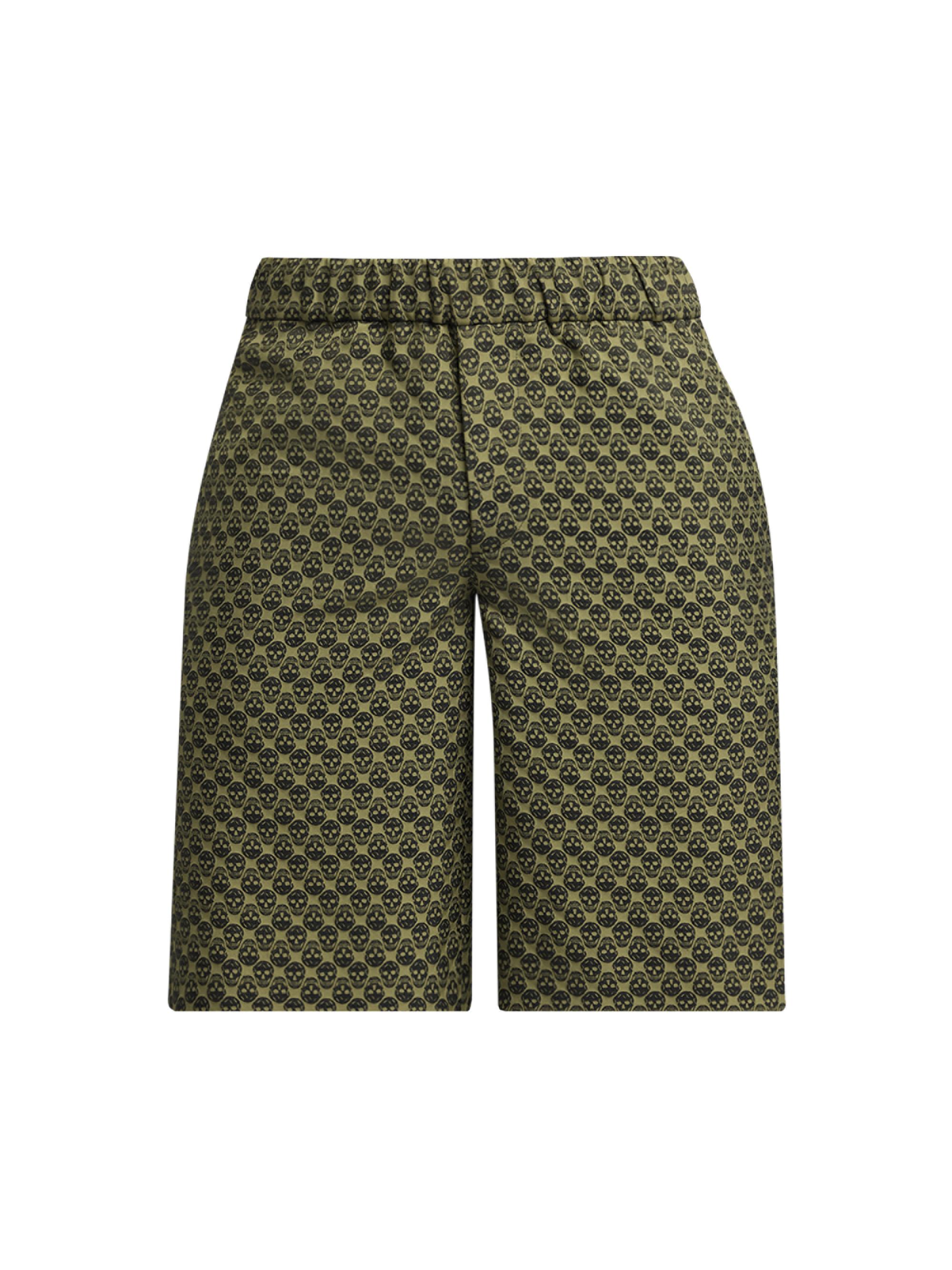 McQueen Men's Skull Pajama Shorts - Olive