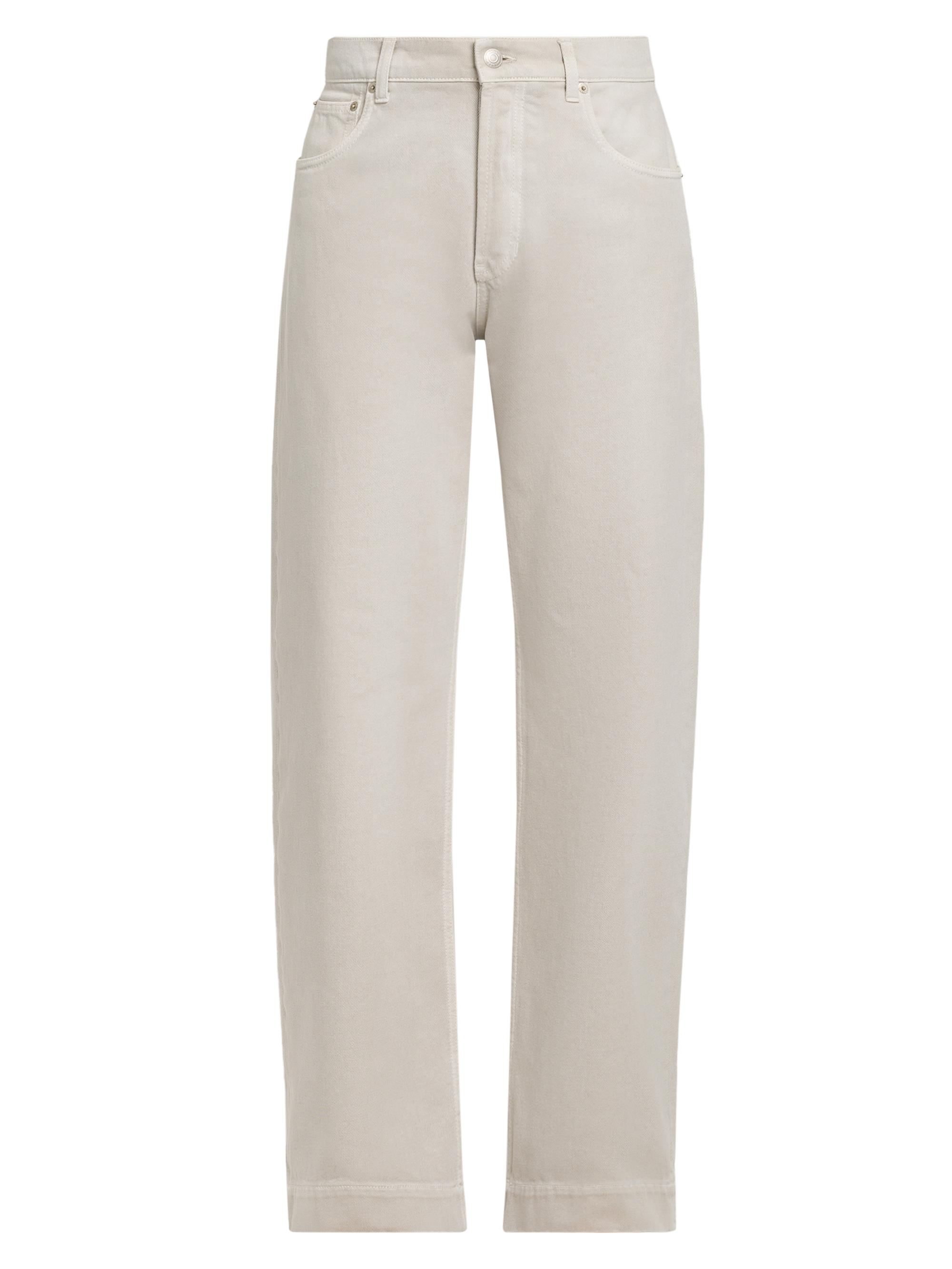 McQueen Men's Wide-Leg Jeans - Chalk Grey