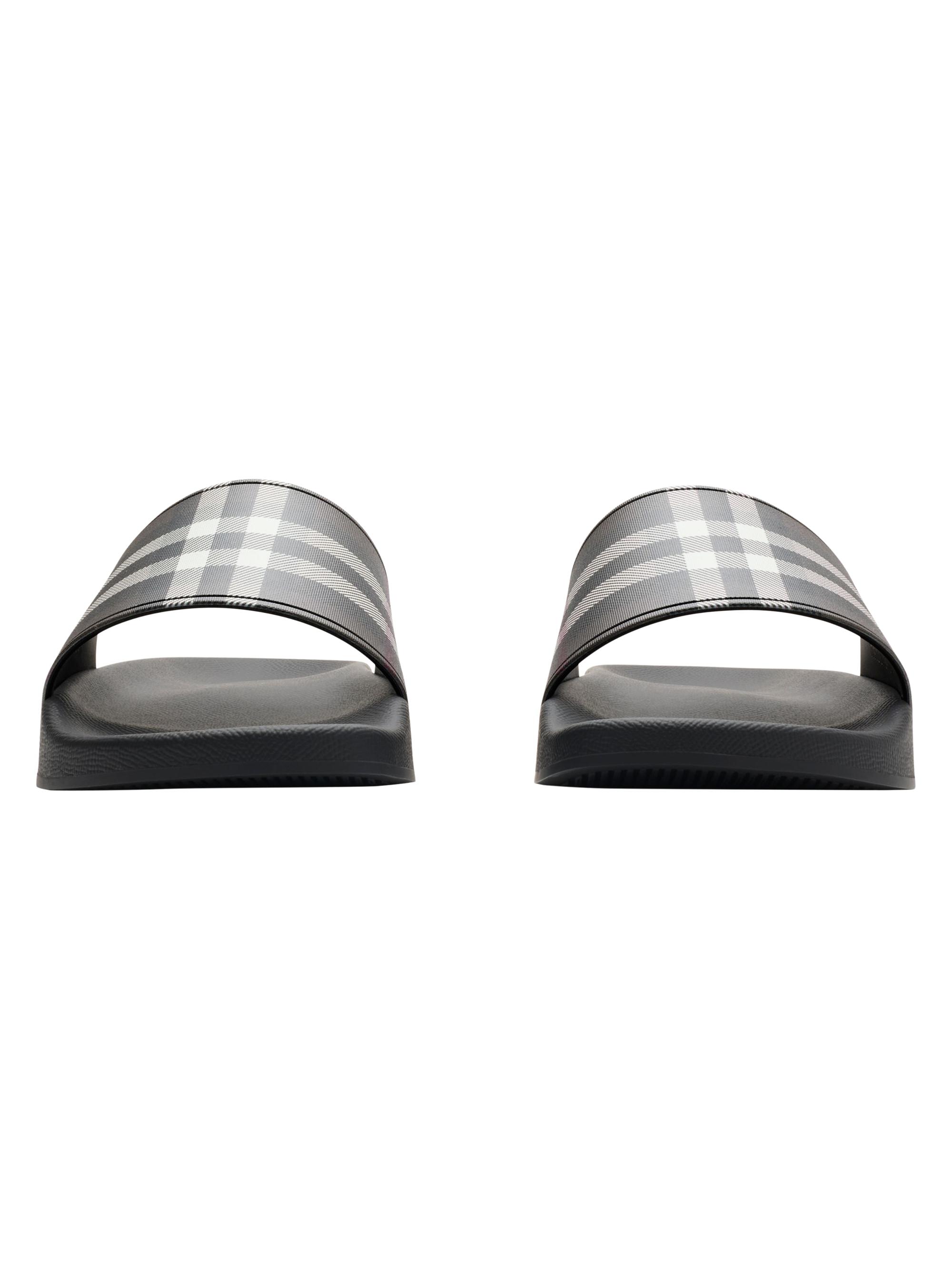 Burberry Furley Check Slide Sandals | Saks Fifth Avenue