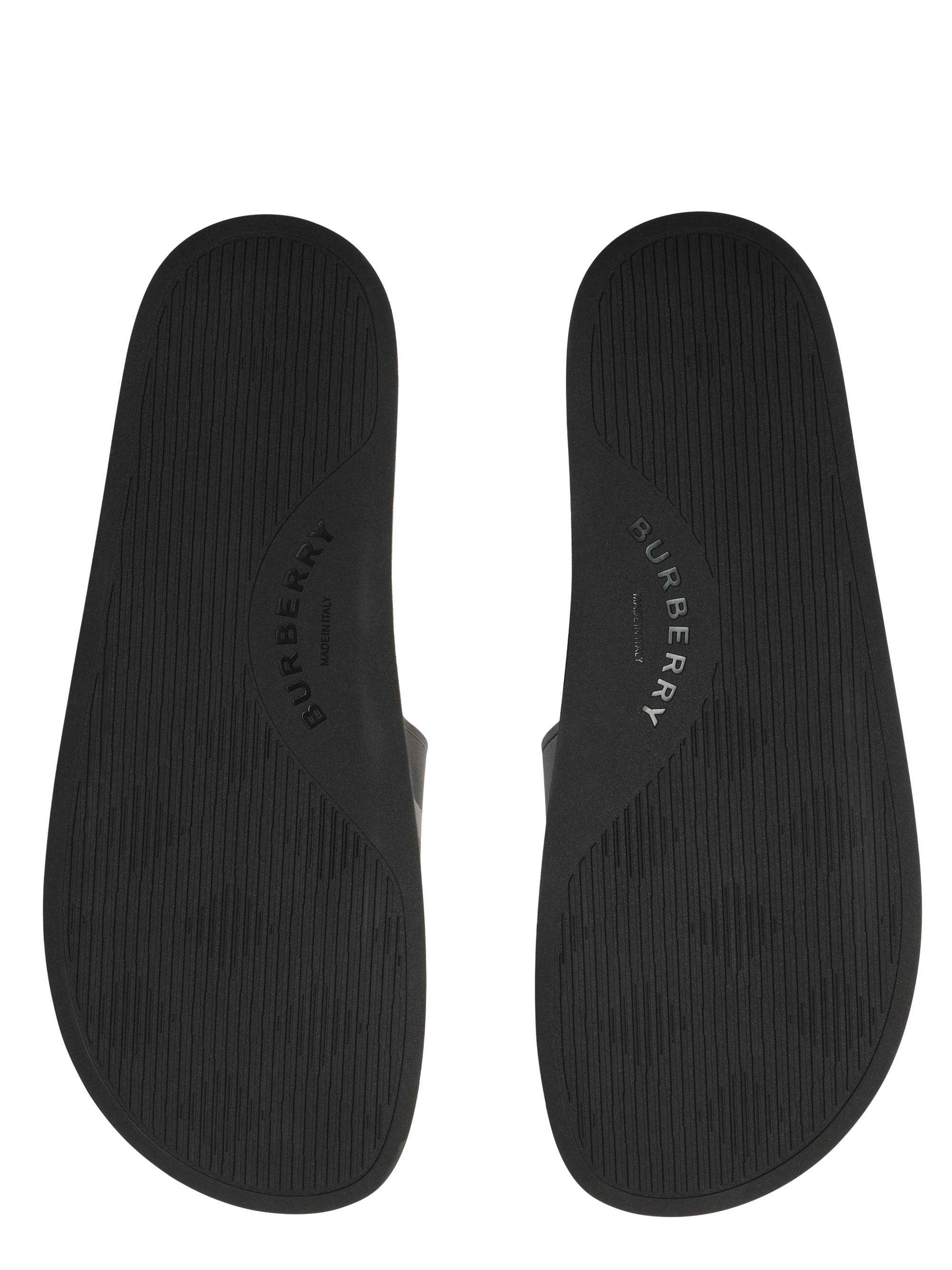 Burberry Furley Check Slide Sandals | Saks Fifth Avenue