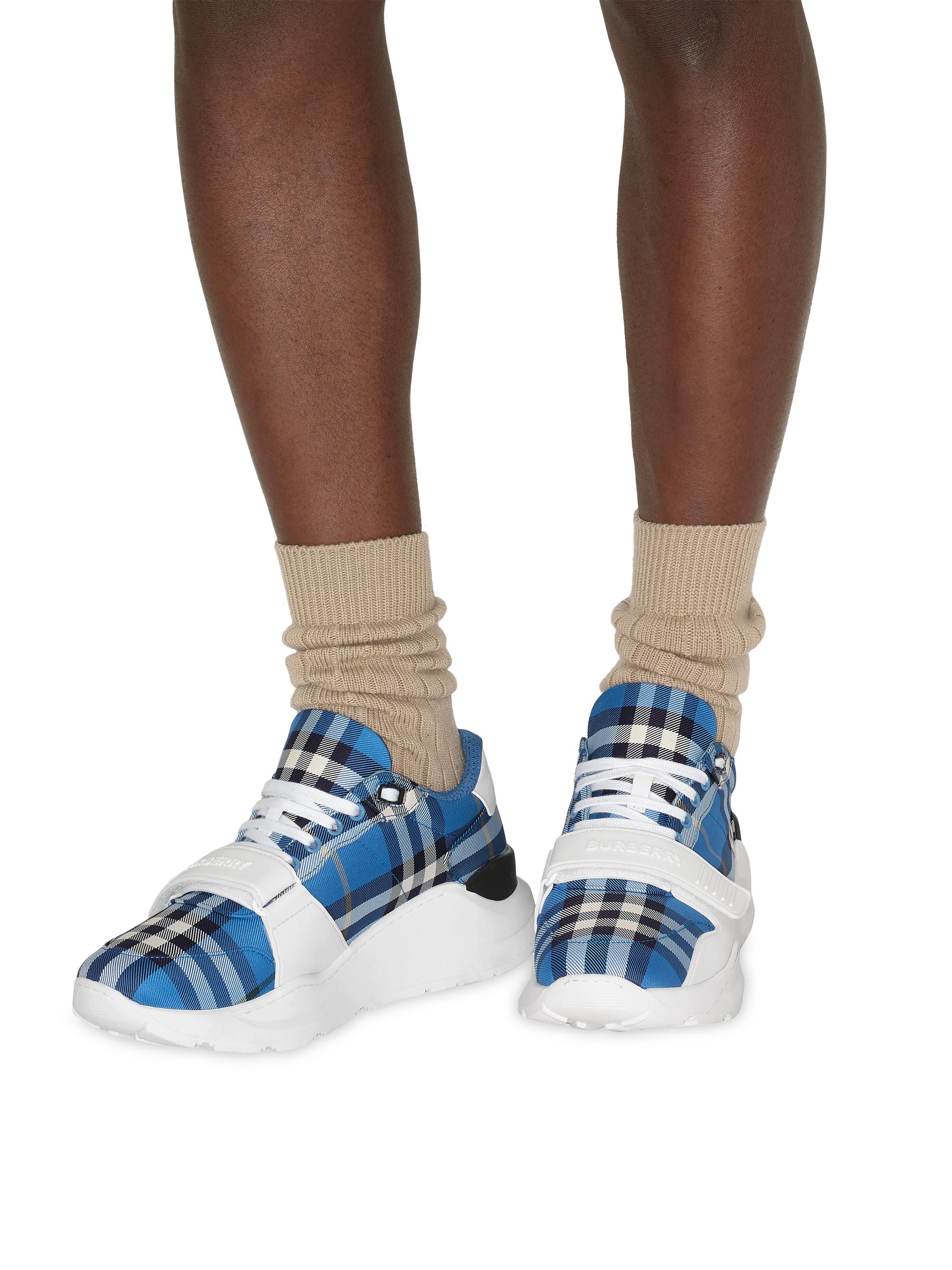 Burberry Check Low-Top Sneakers | Saks Fifth Avenue