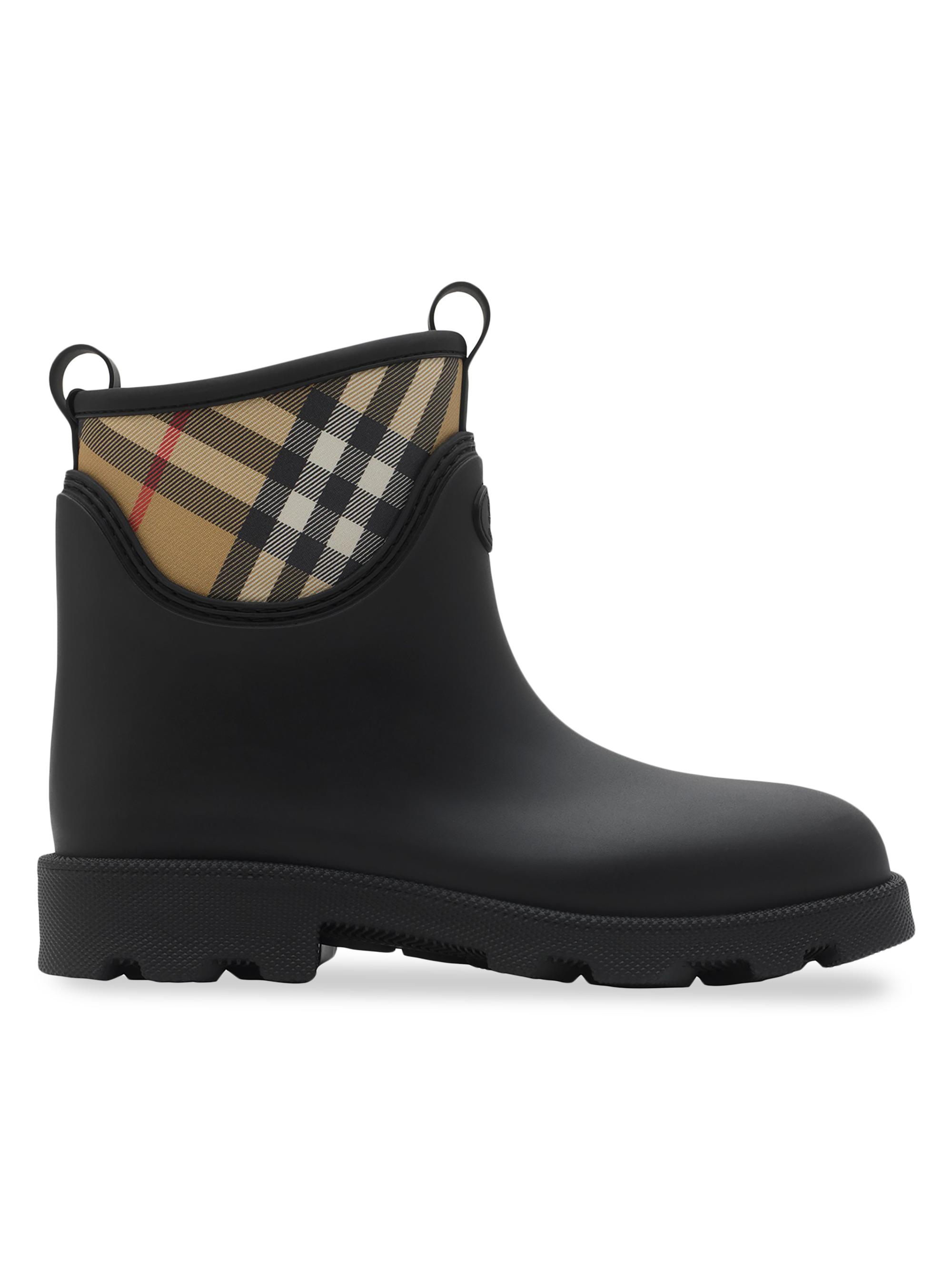 Burberry Marsh Stamp Low Rubber Rain Boots | Saks Fifth Avenue