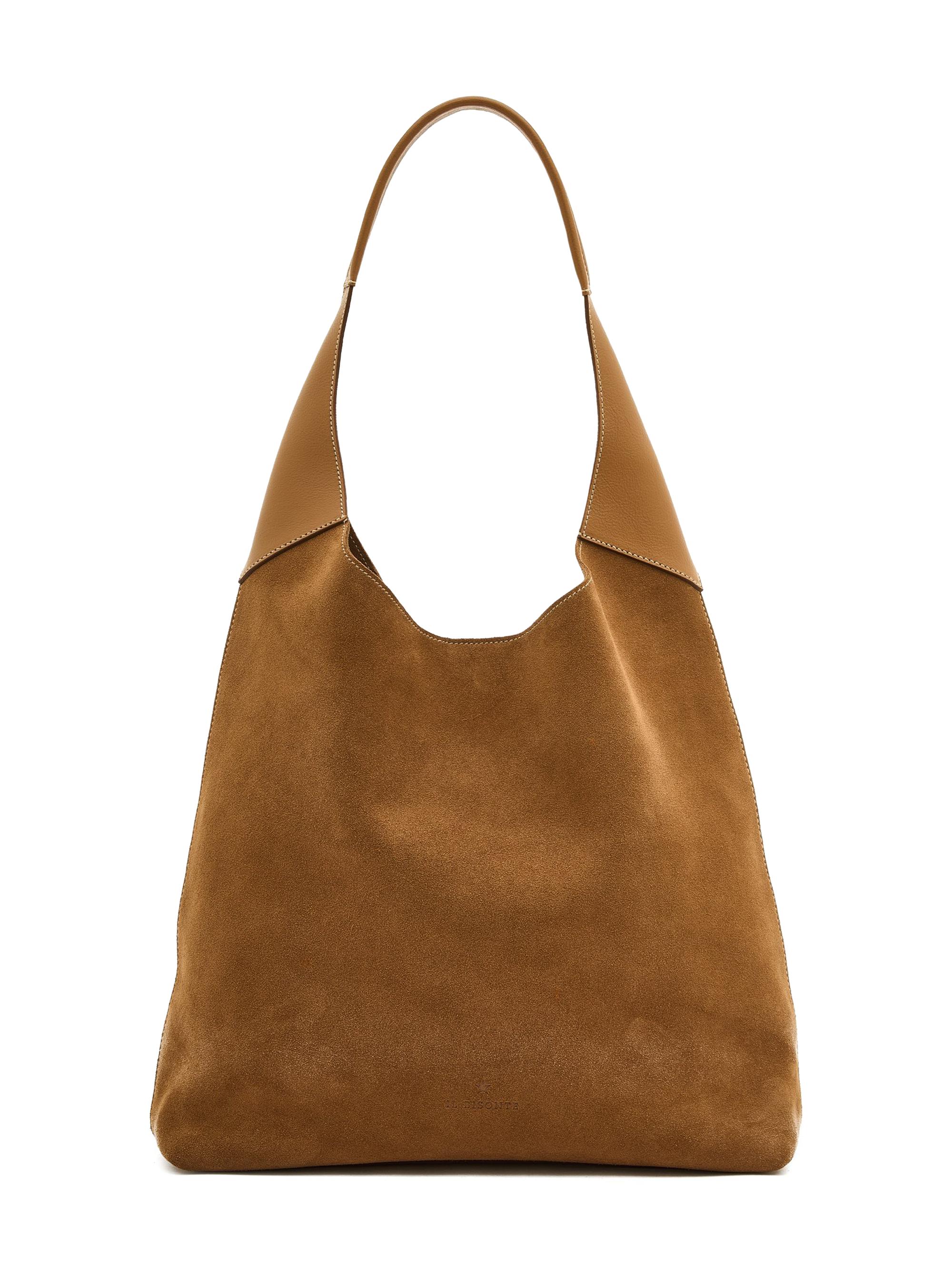 Il Bisonte Women's Le Laudi Suede Shoulder Bag - Gianduia And Gianduia - Women's Bags