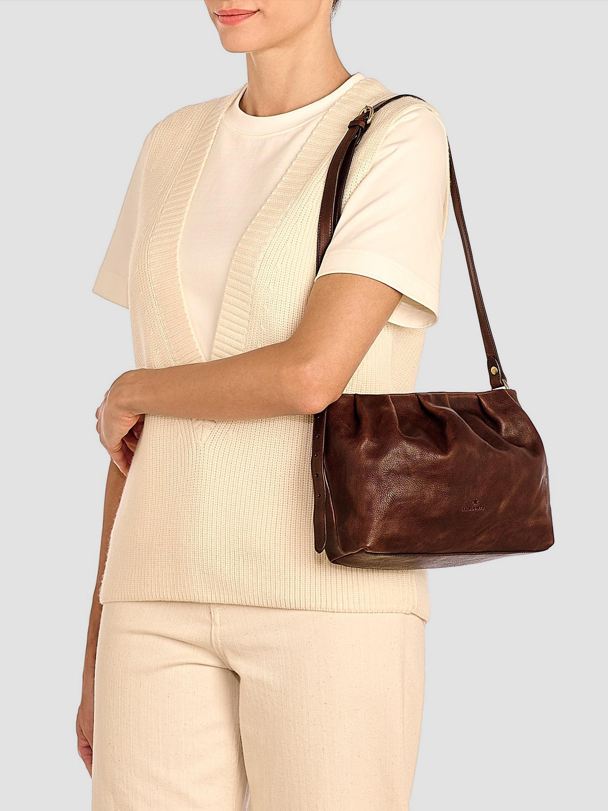 Il Bisonte Women's Accademia Leather Crossbody Bag - Caffe | Thumbnail 2