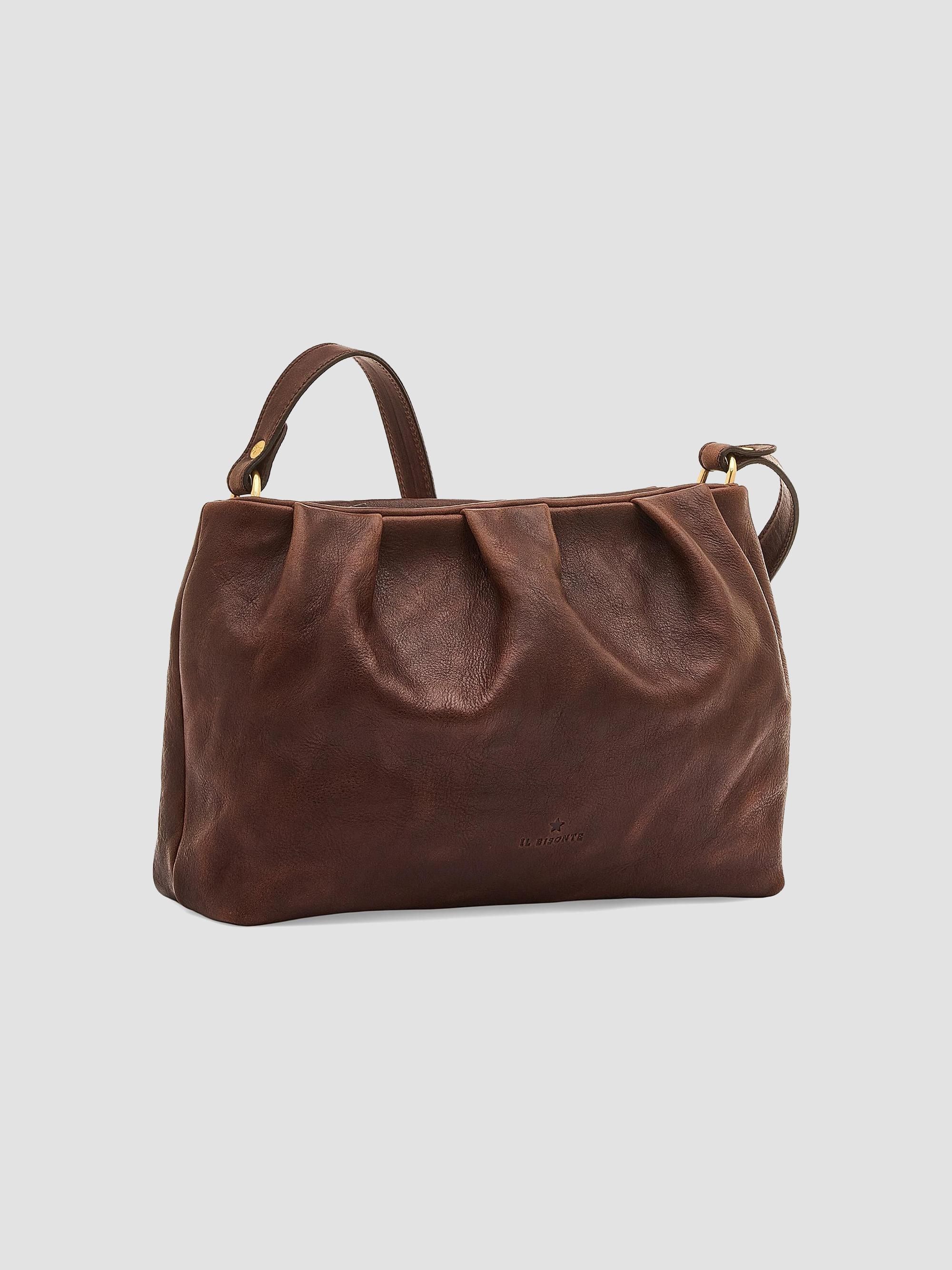 Il Bisonte Women's Accademia Leather Crossbody Bag - Caffe | Thumbnail 4