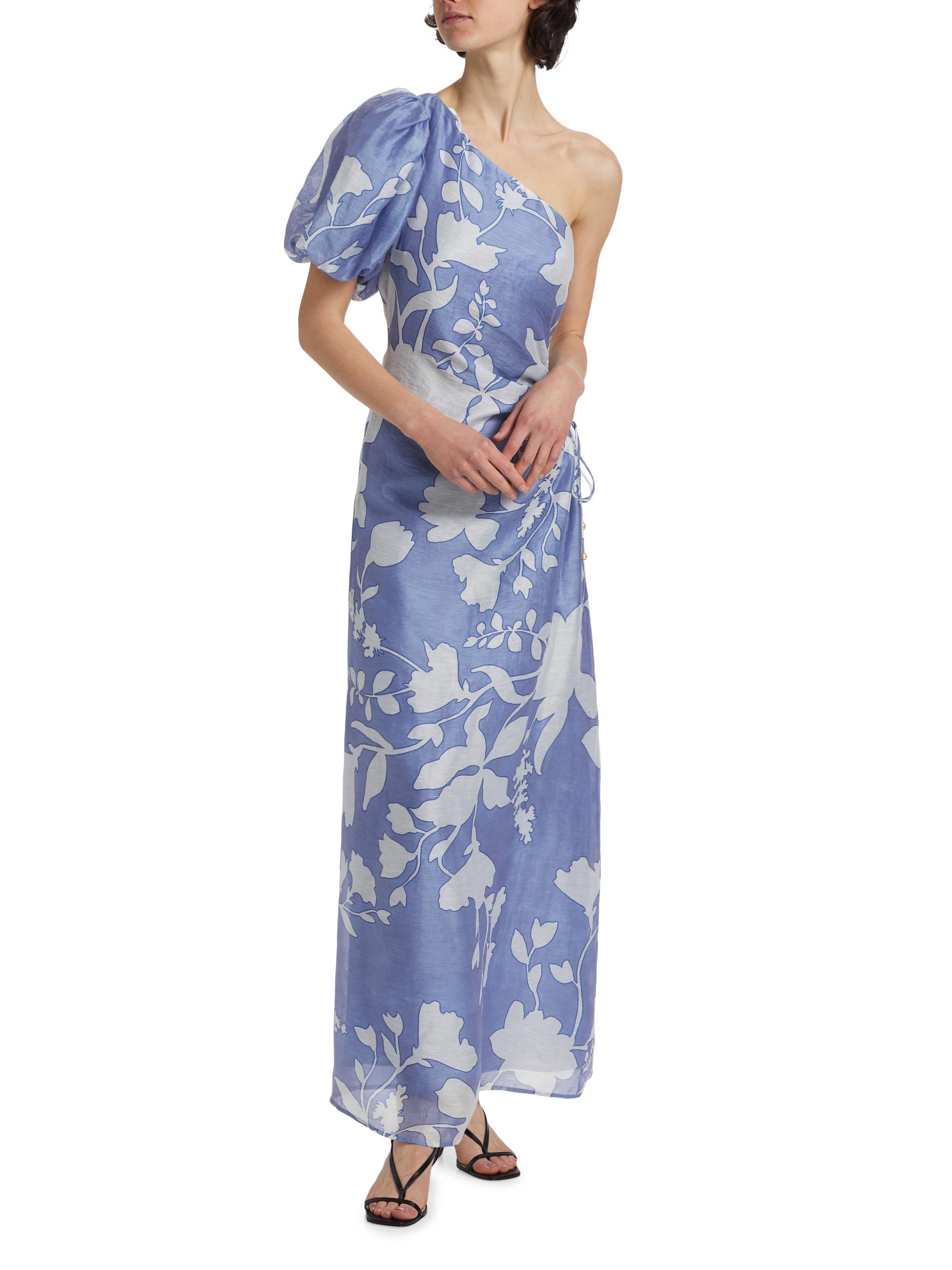 amelie one shoulder maxi dress Petal and Pup Women's Amelie One Shoulder Maxi Dress