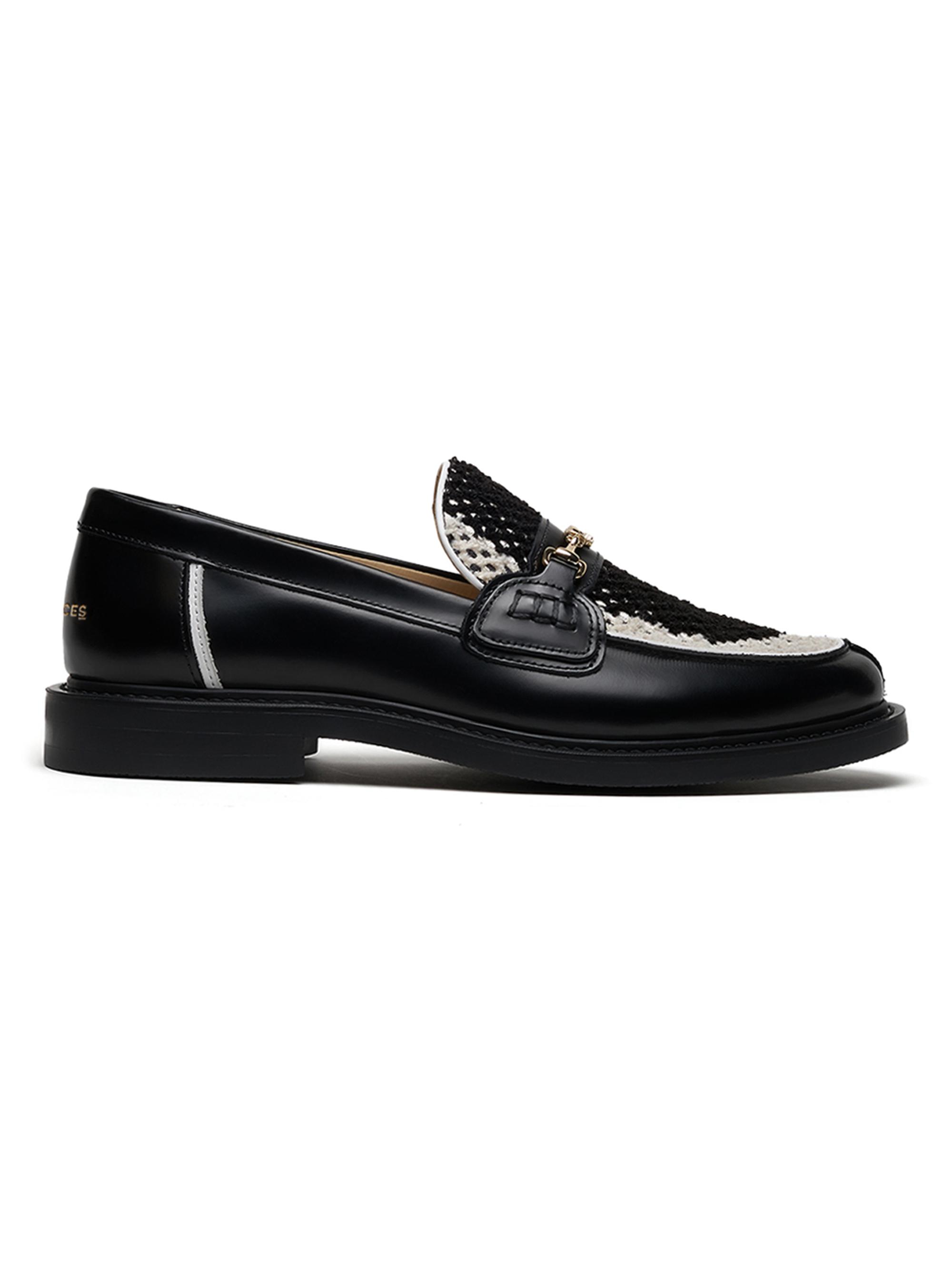 Filling Pieces Men's Rugby Degradé Leather Loafers - Black