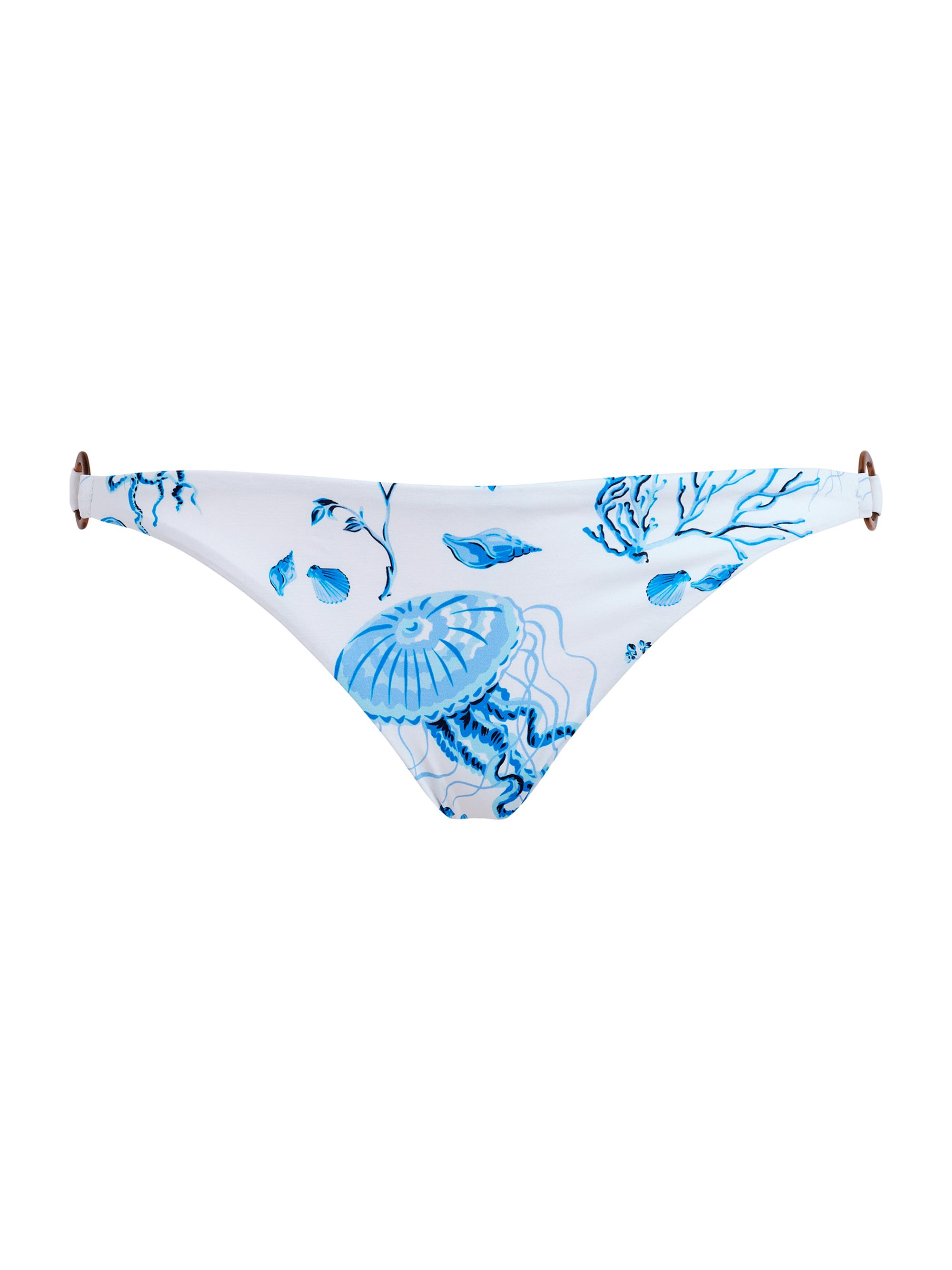 Vilebrequin Women's Medusa And Shells Print Brief Bikini Bottom - White