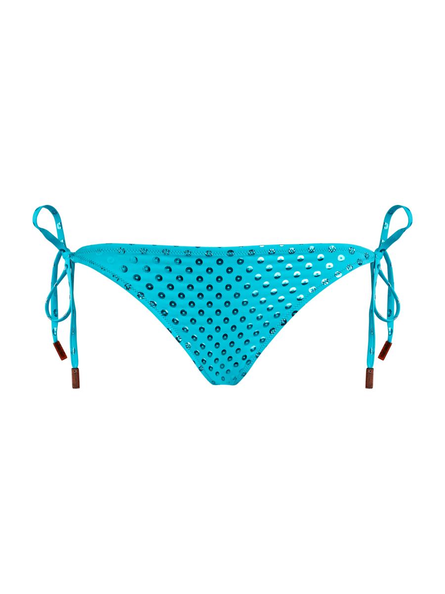 Vilebrequin Women's Sequined Side Tie Bikini Bottom In Vertigo Disco