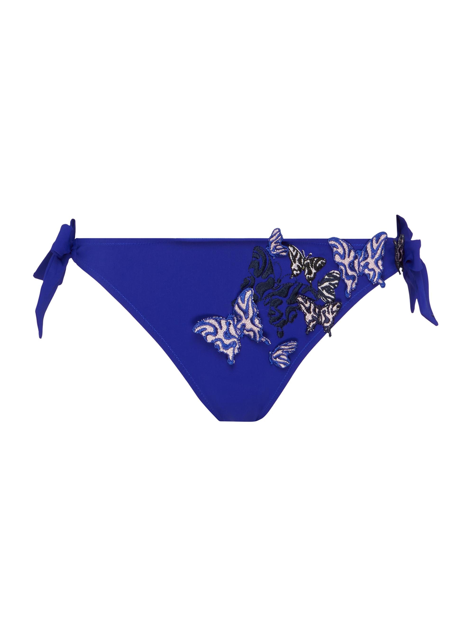 Vilebrequin Women's Disco Butterfly Appliqué Side Tie Bikini Bottom - Blush