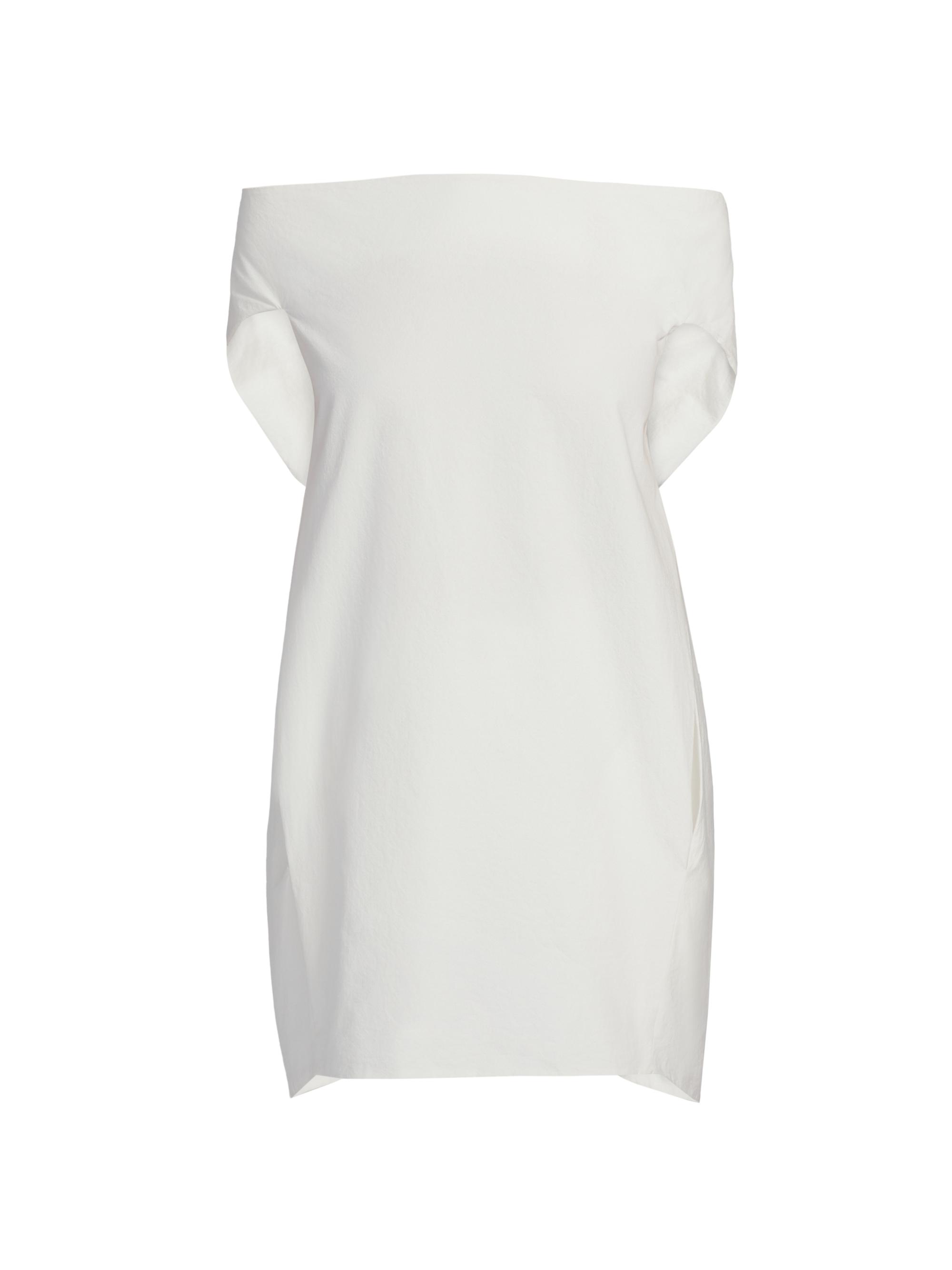 The Row Women's Pallenberg Cotton Off-Shoulder Top - Off White