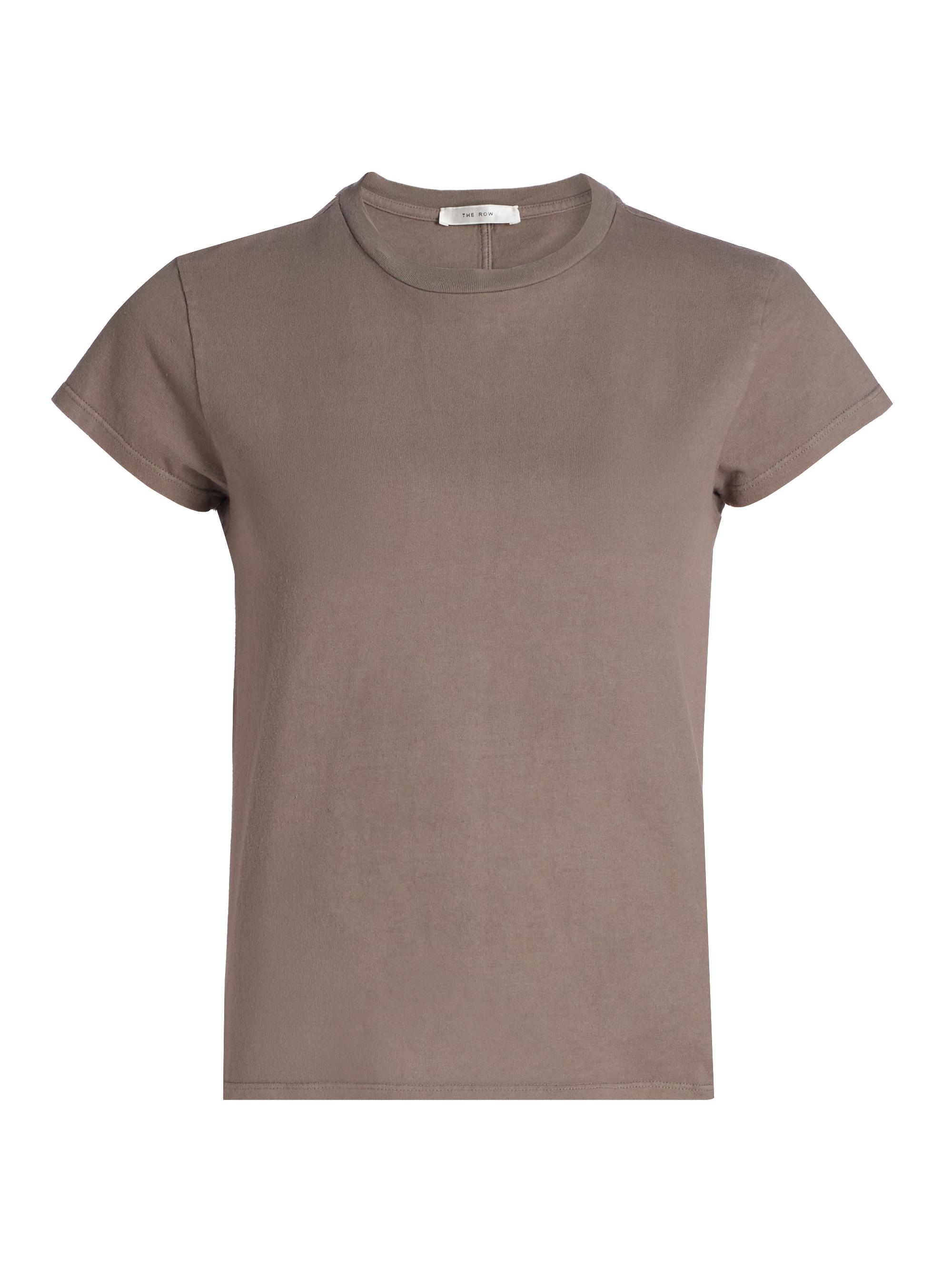 The Row Women's Tori Cotton Crewneck Top - Mud