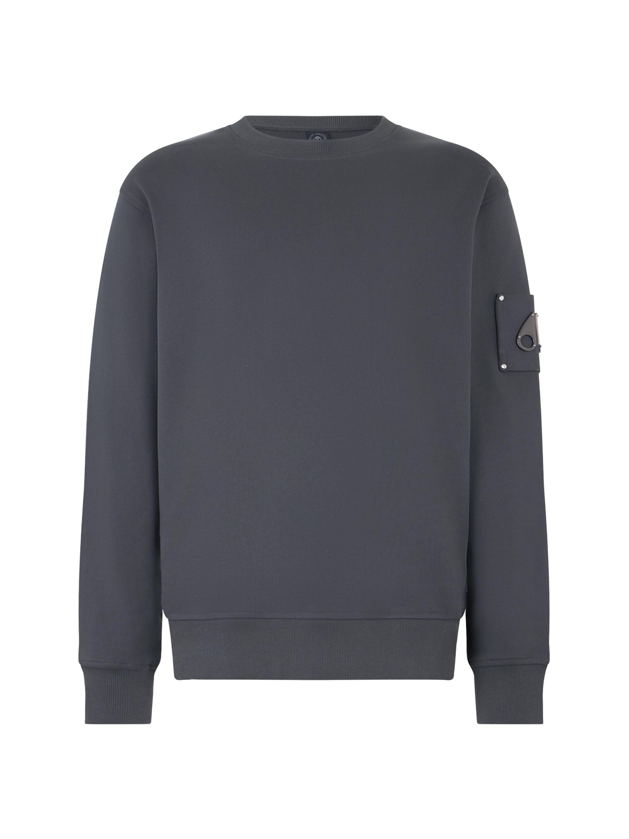 Moose Knuckles Men's Icon Sportswear Hartsfield Cotton Sweatshirt - Cement